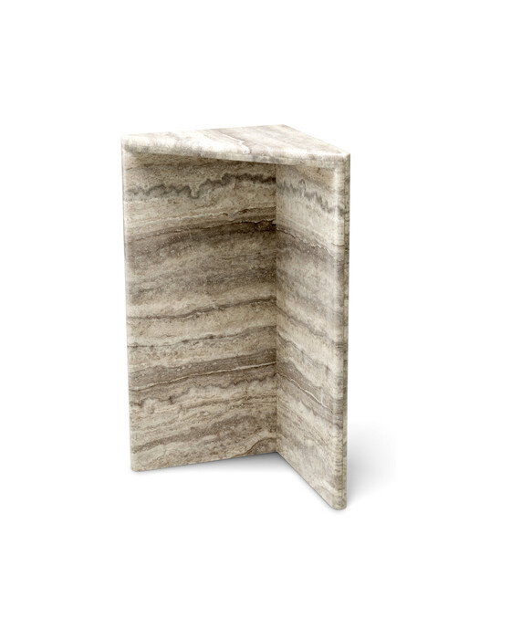 Northbridge piedestal silver travertine | Möbler - Bord - Sidobord | Möbelexperten