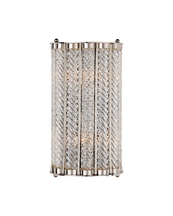 Eaton vägglampa nickel