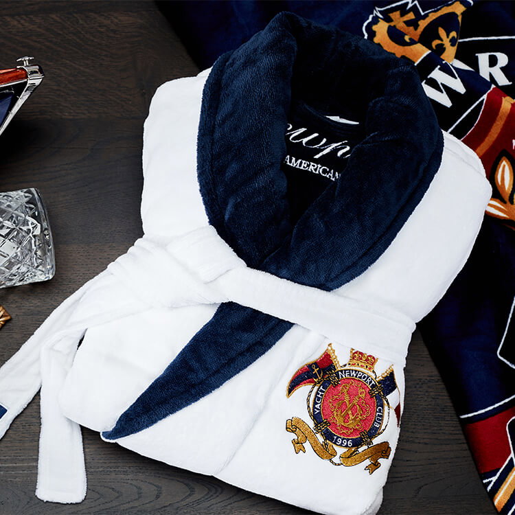 Yacht Club Bathrobe White