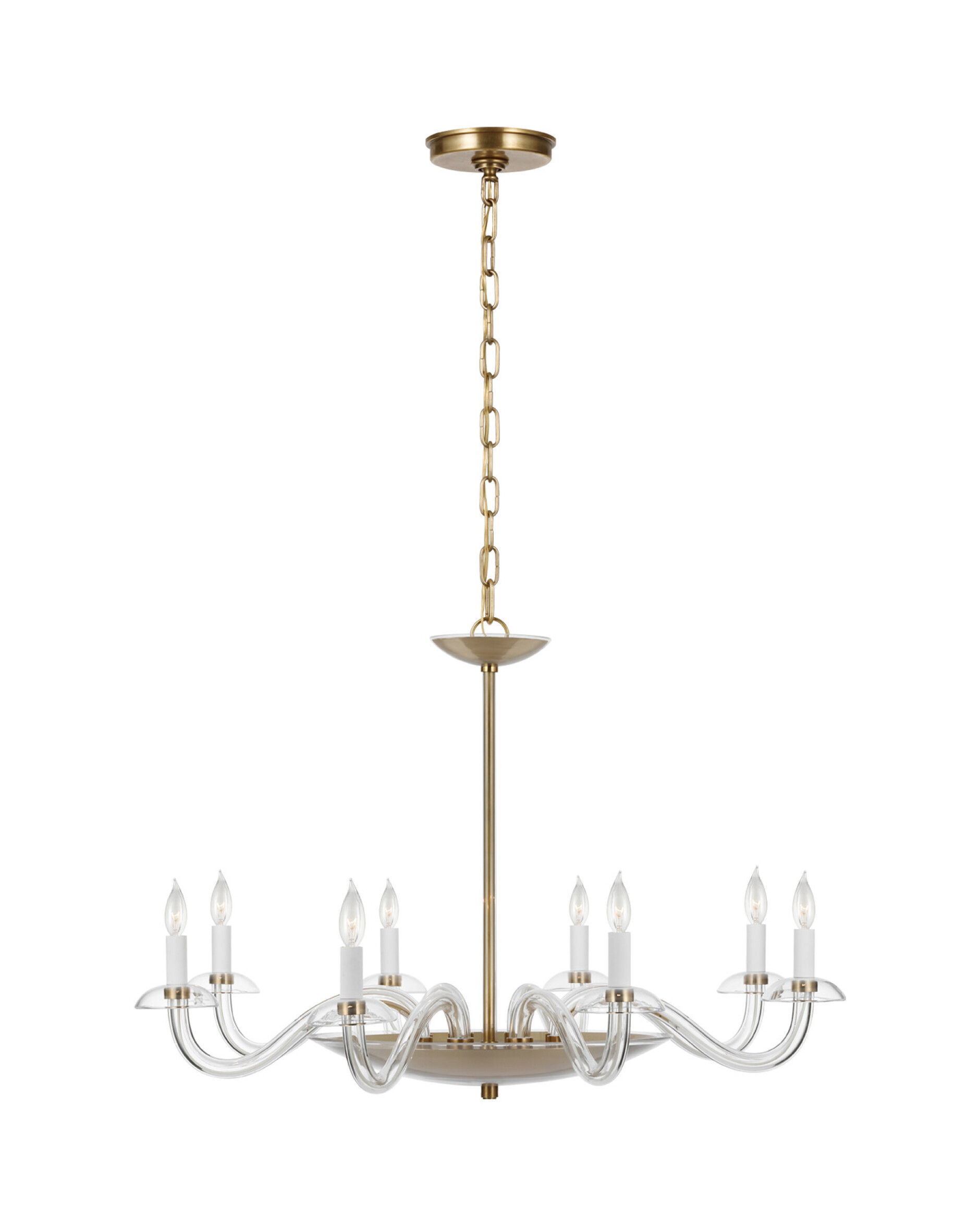 Brigitte takkrona antik mässing L