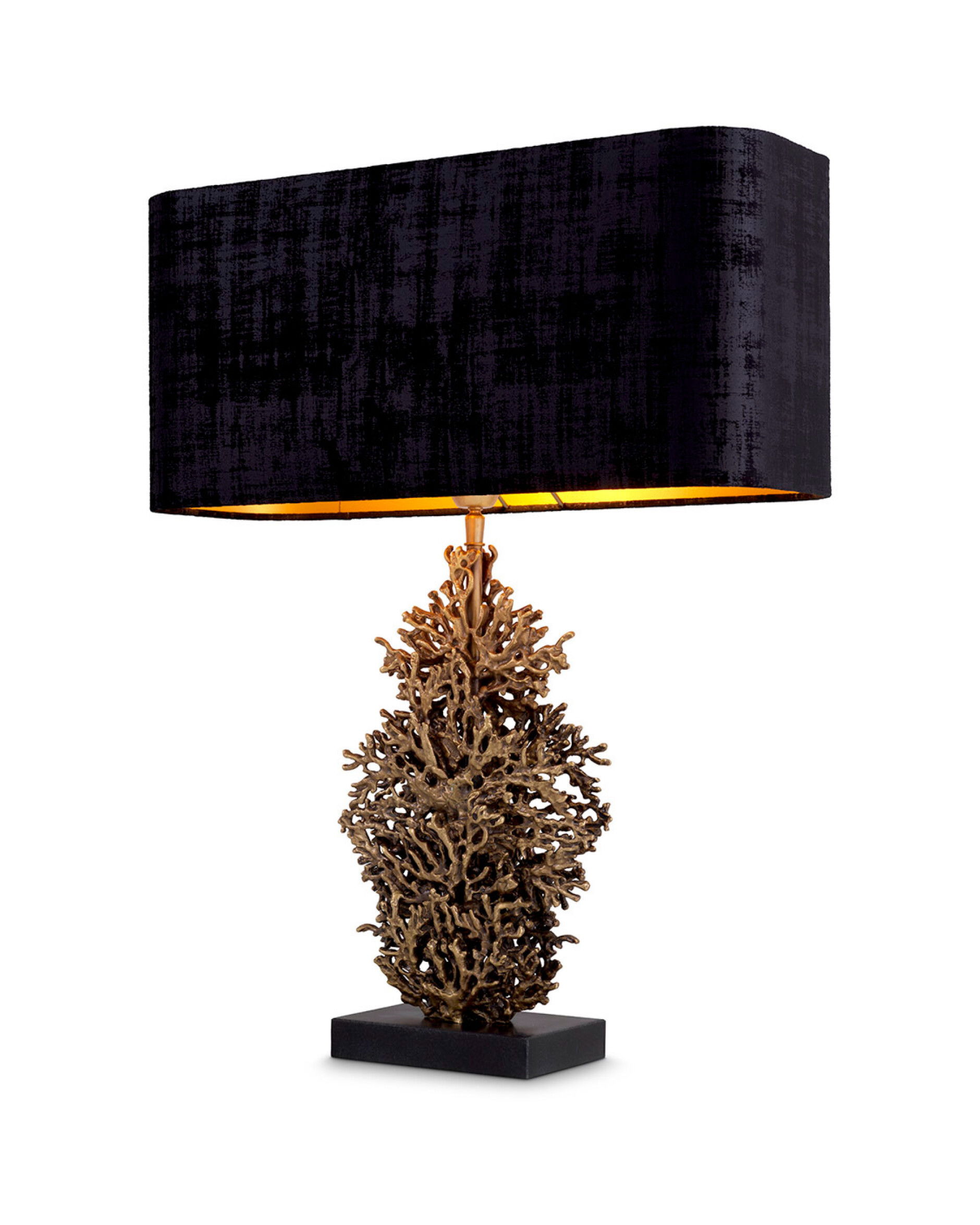 Corallo bordslampa antik mässing