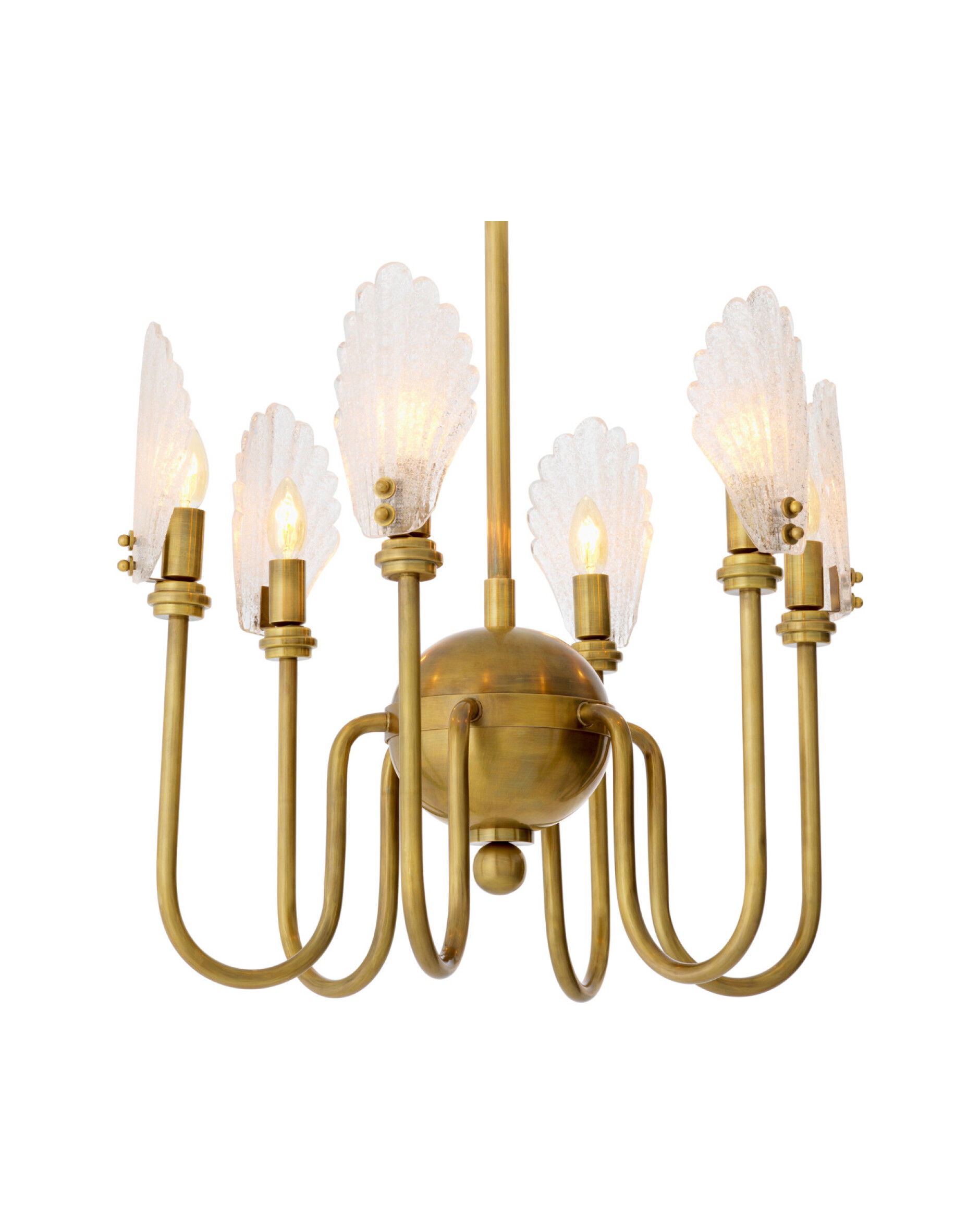 Isabelle kroonluchter antiek messing