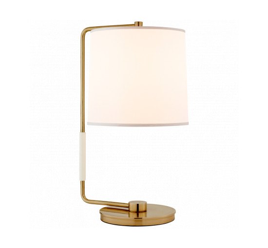 Silk - Swing Table Lamp Soft Brass/Silk Shade