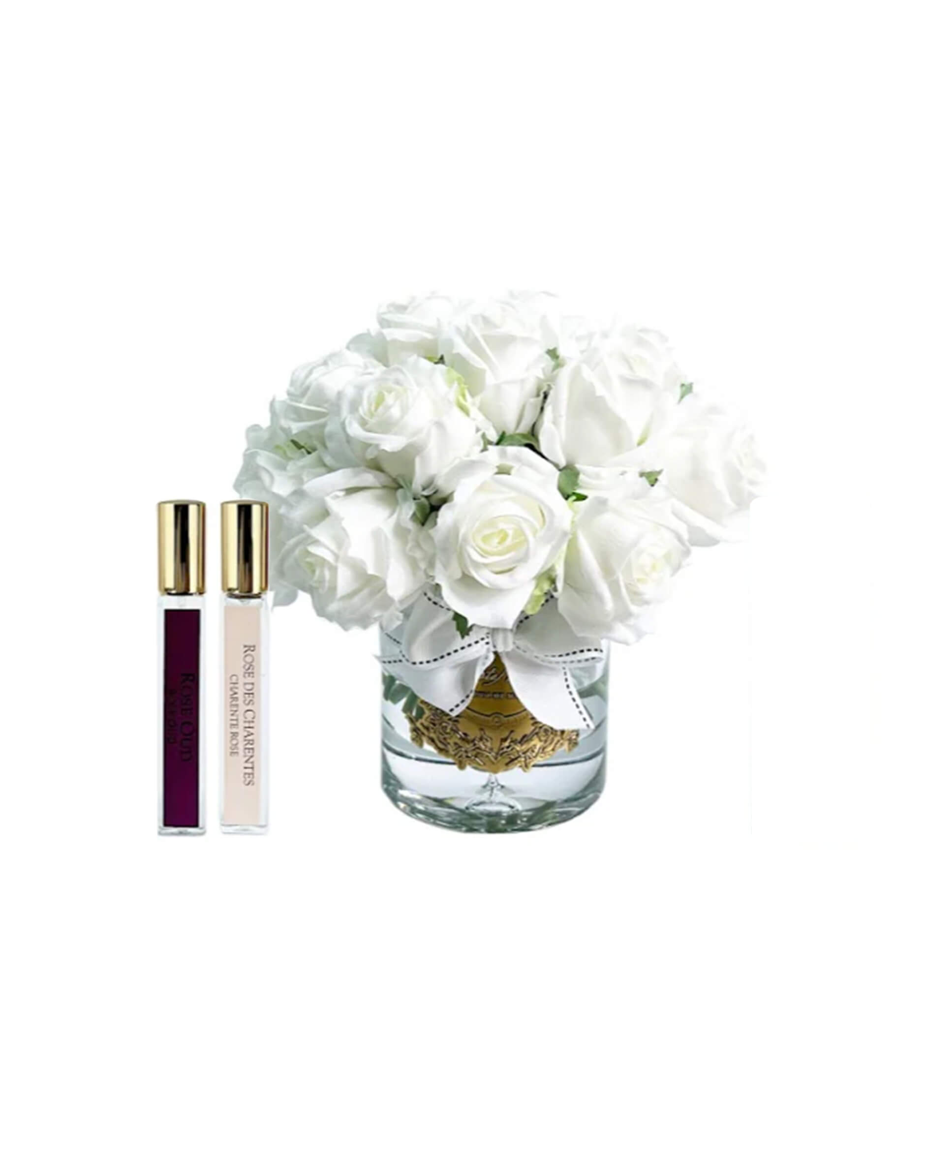 Roses de luxe gåvoset vit