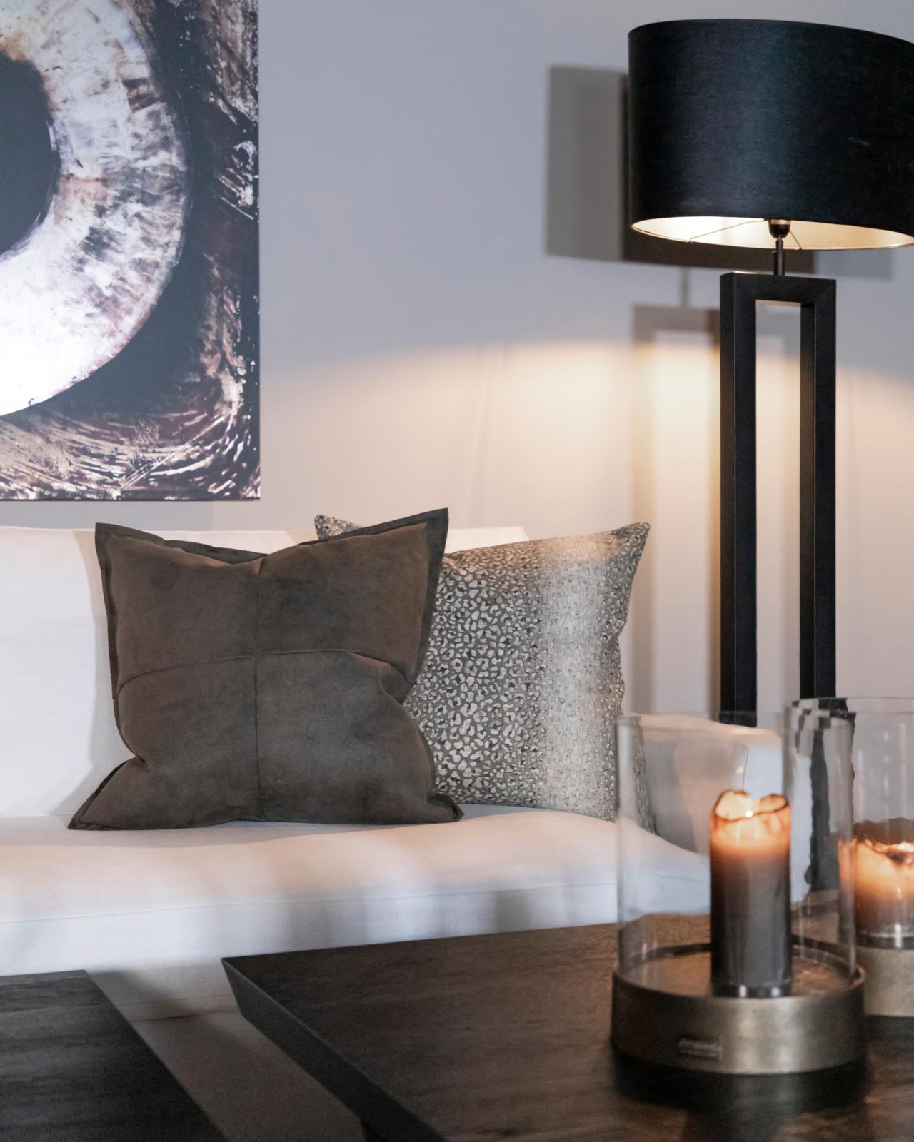 Melba Cushion Cover Grey OUTLET