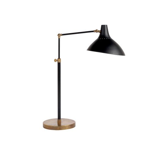 Black - Charlton Table Lamp White