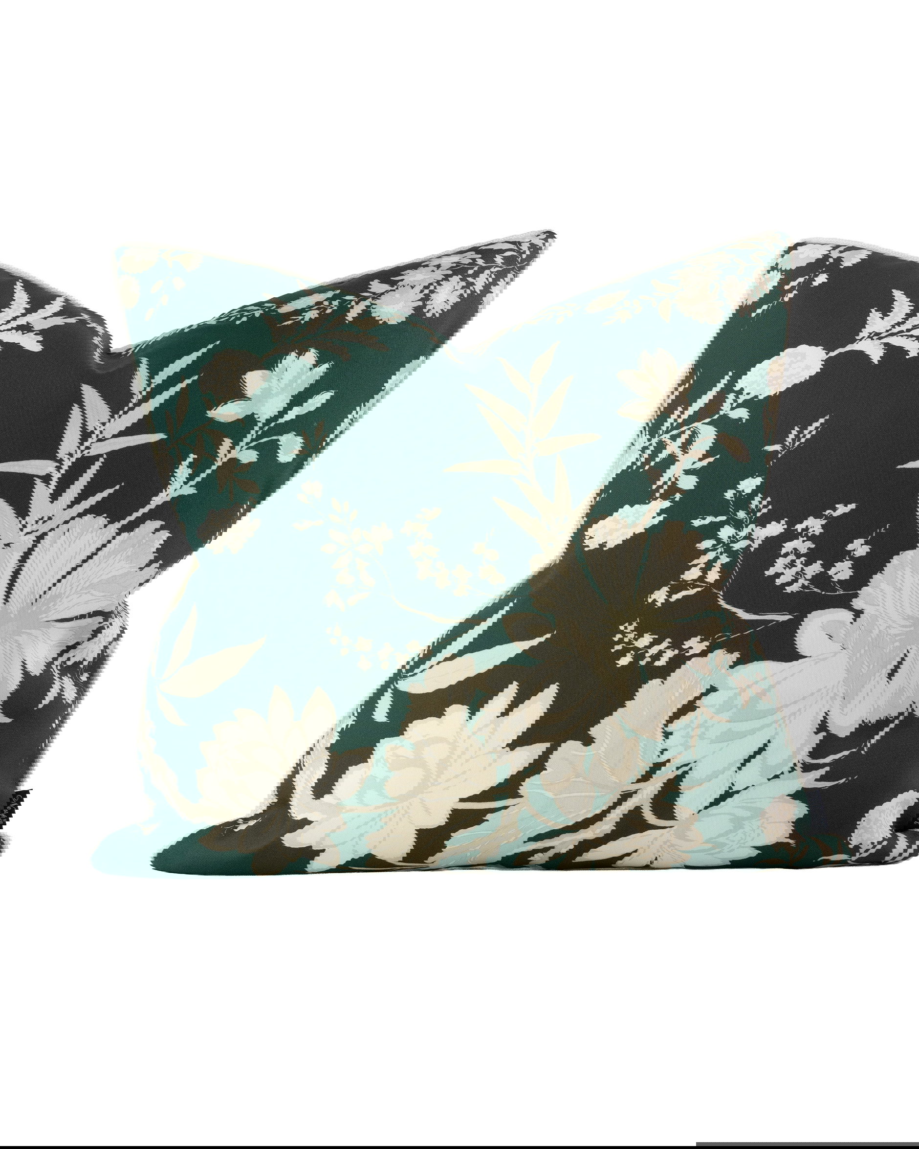 Tea House Floral kuddfodral grön