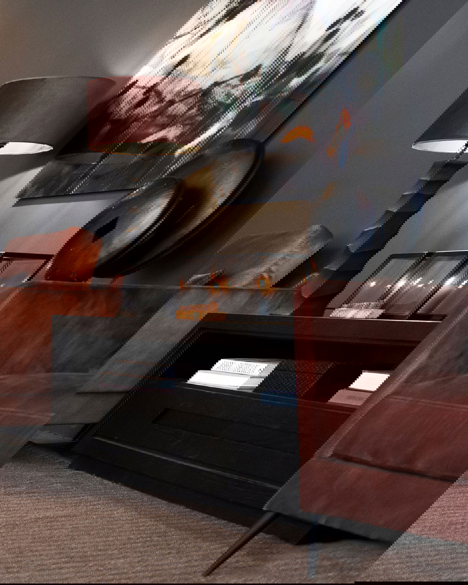 Pisa bordslampa svart