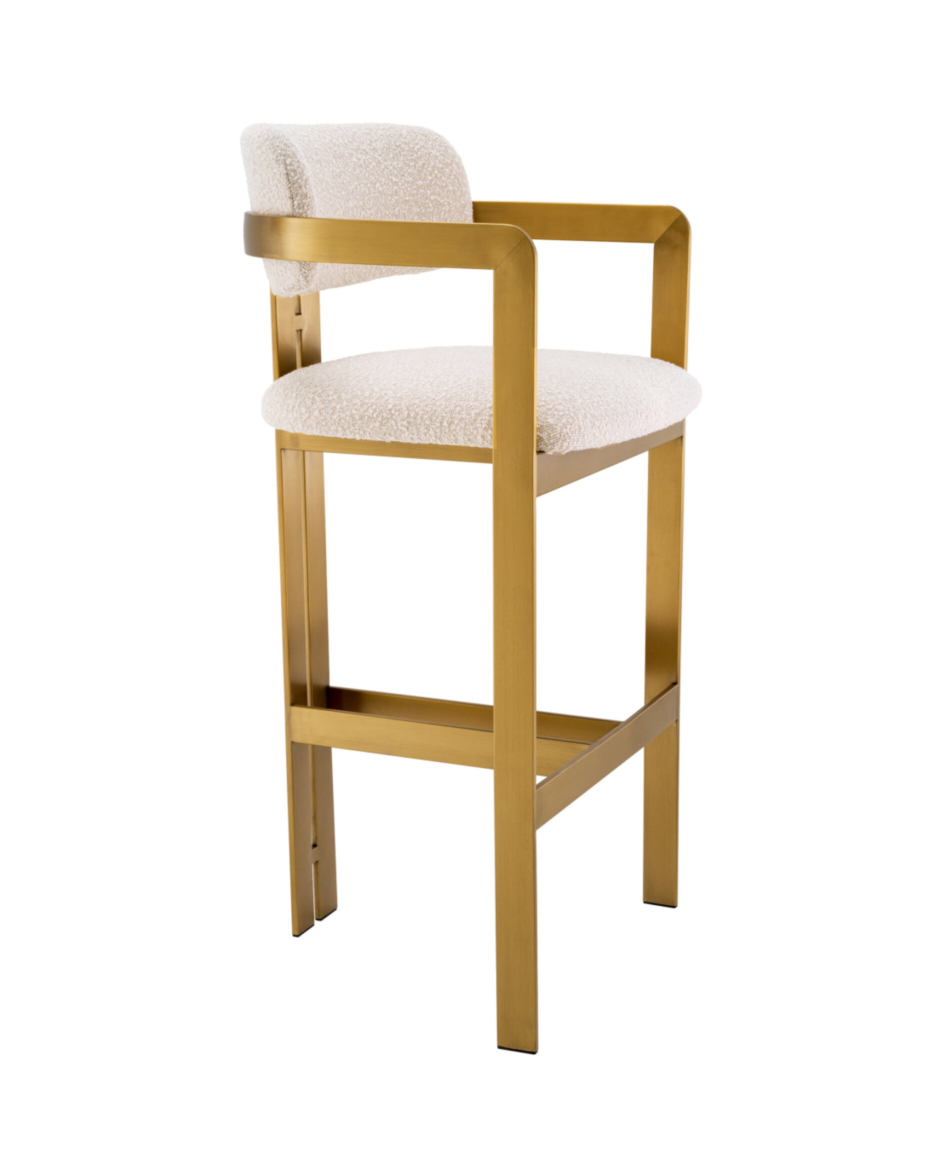 Donato Bar Stool Bouclé Cream