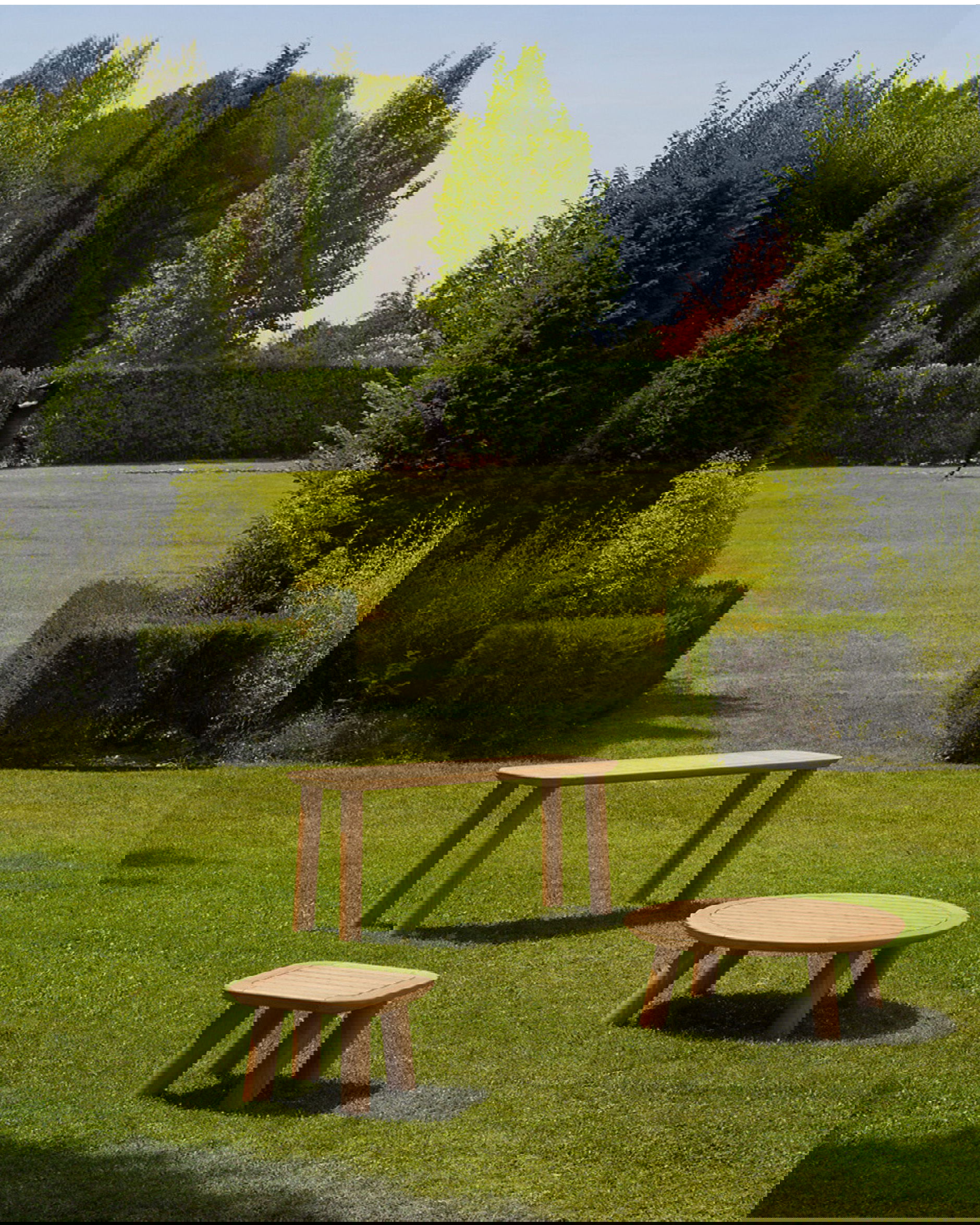 Weston side table natural teak