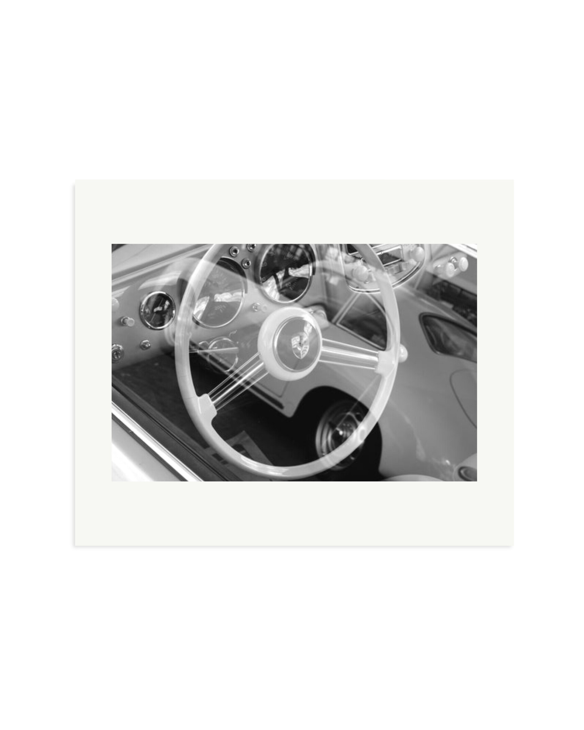 Porsche Steering Wheel Print Only / Large