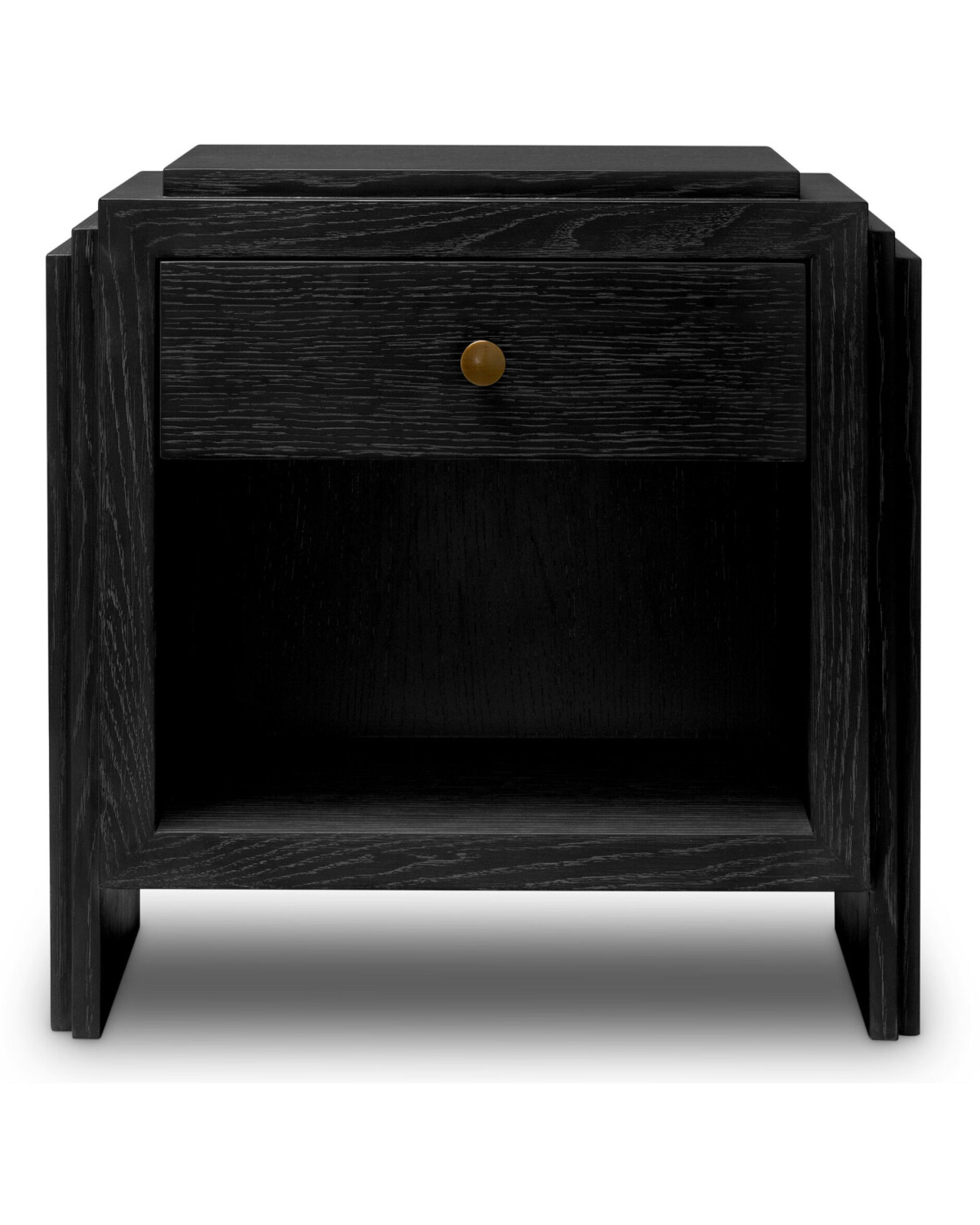 ArtDeco sidobord charcoal grey