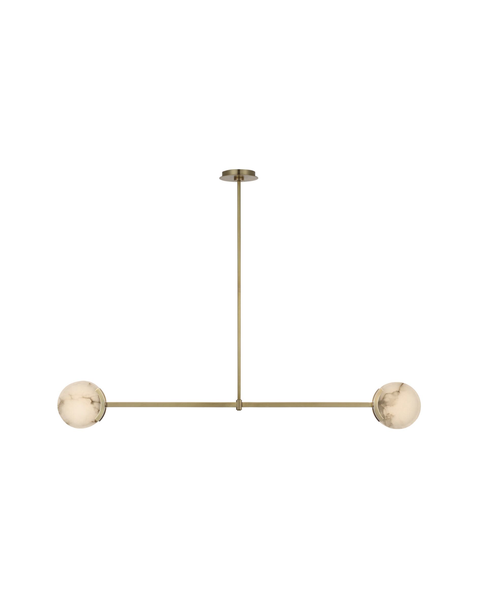 Melange 54" Linear Pendant Antique-Burnished Brass