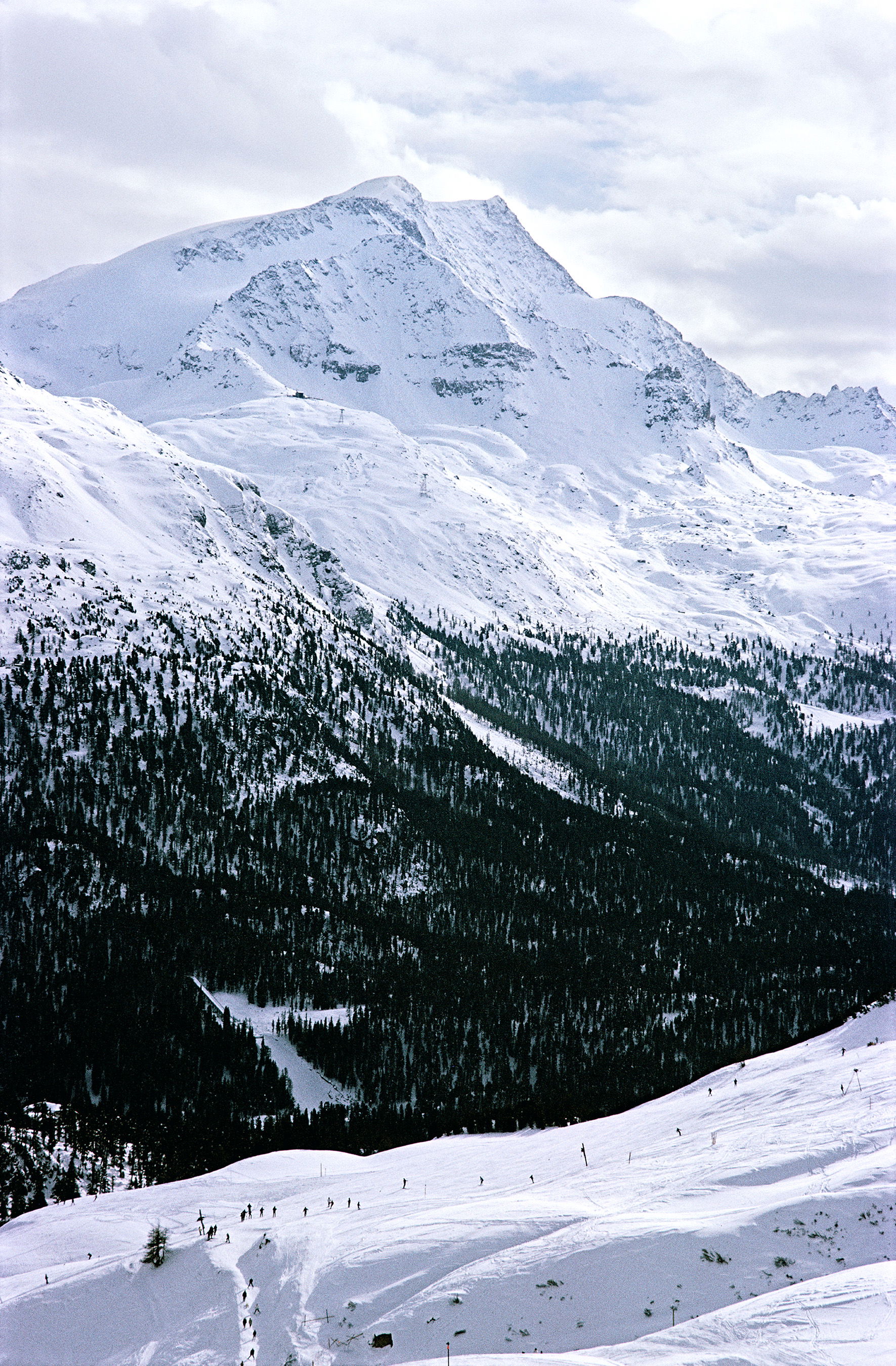 Ski Slope In St. Moritz