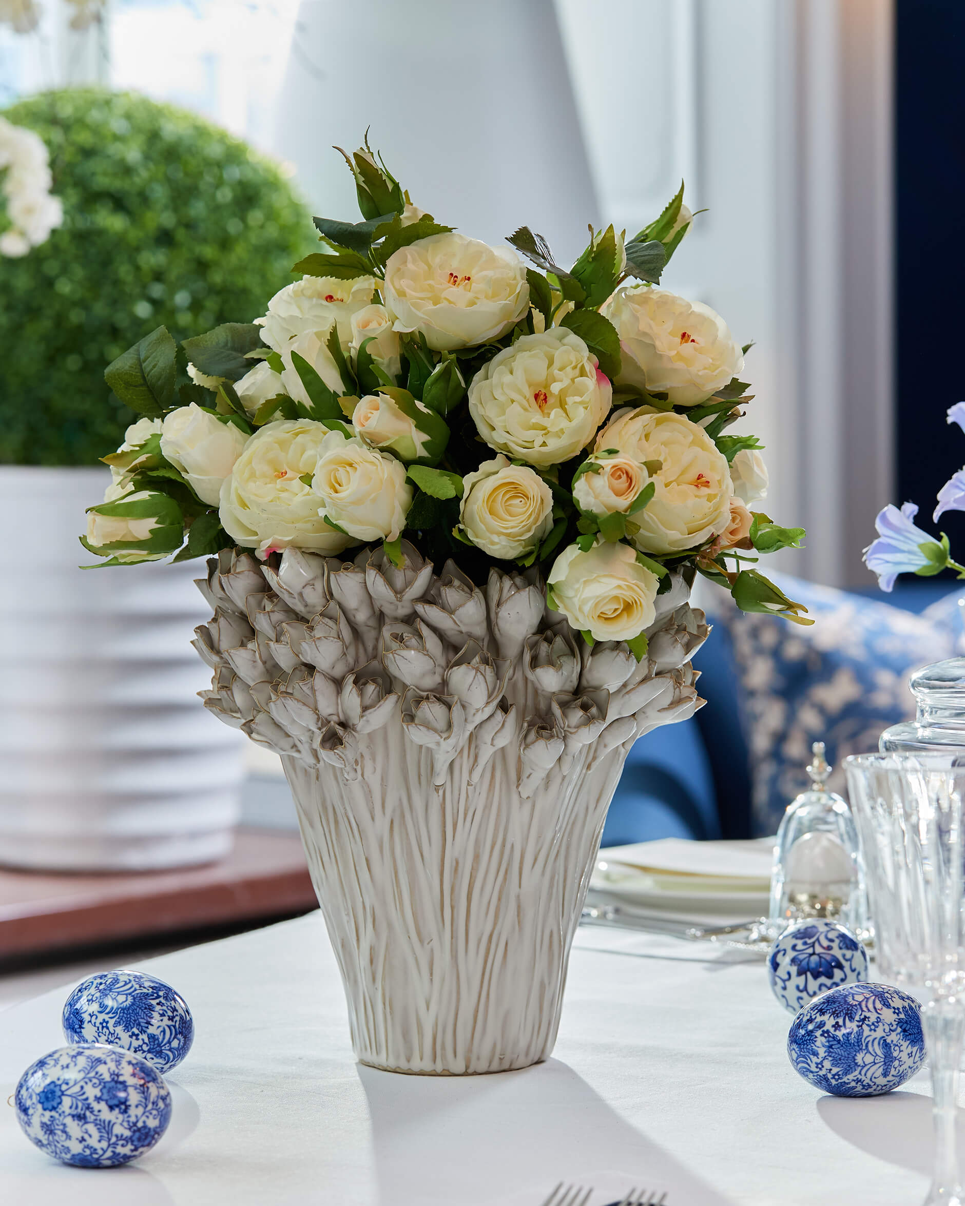 Gallipoli vas off-white