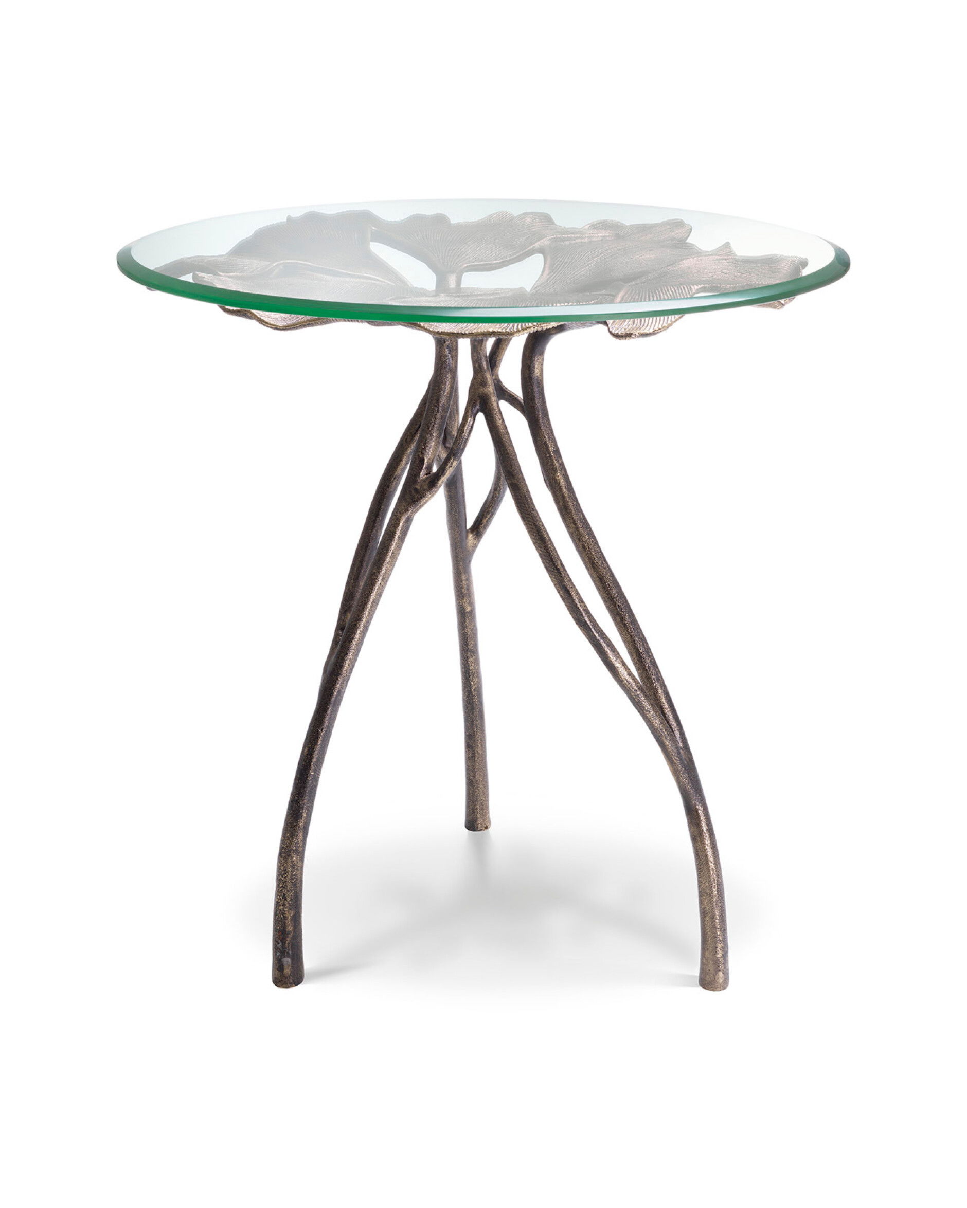 Poseidon sidobord antik mässing