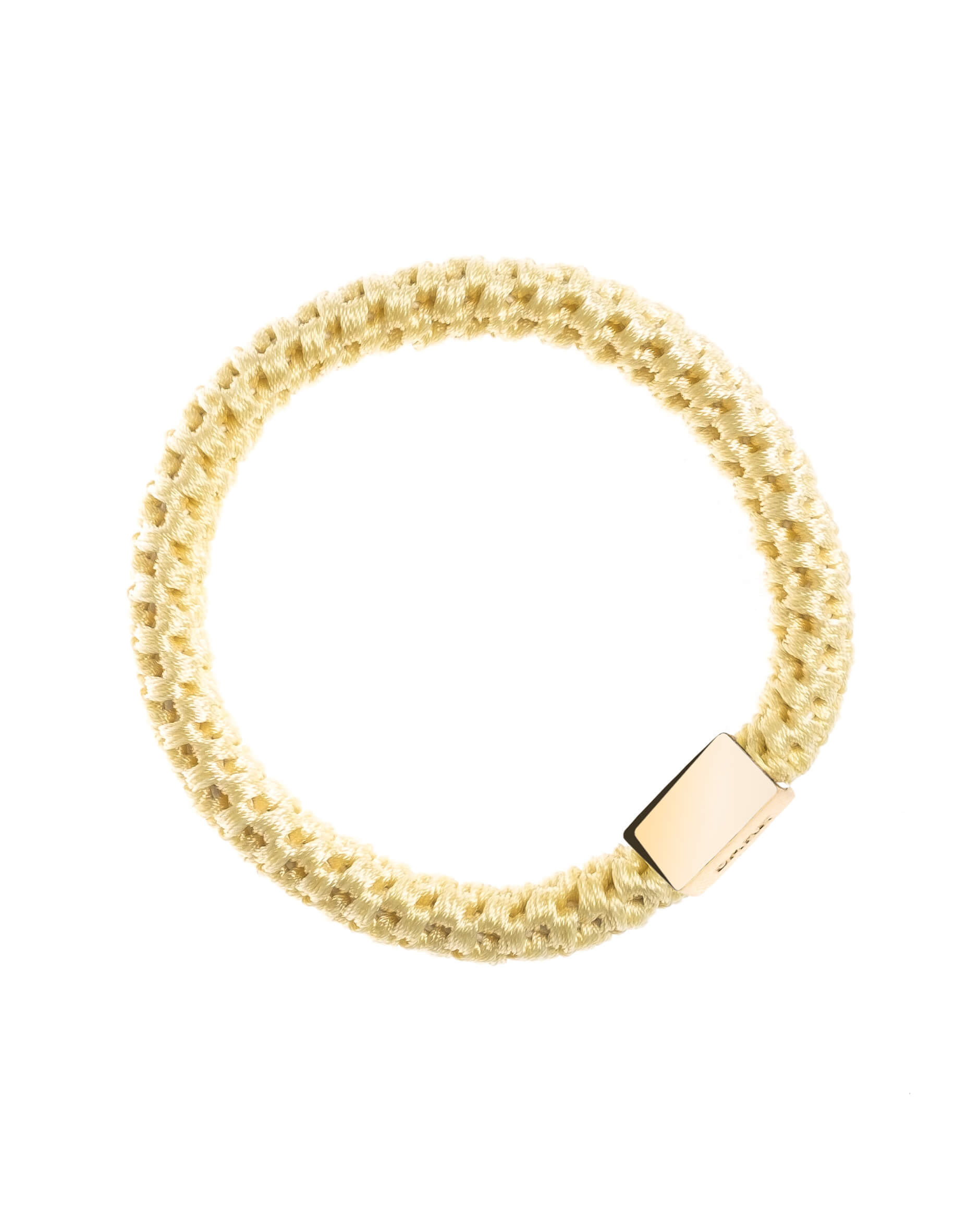 Fat Hair Tie Hair Elastic Pale Yellow