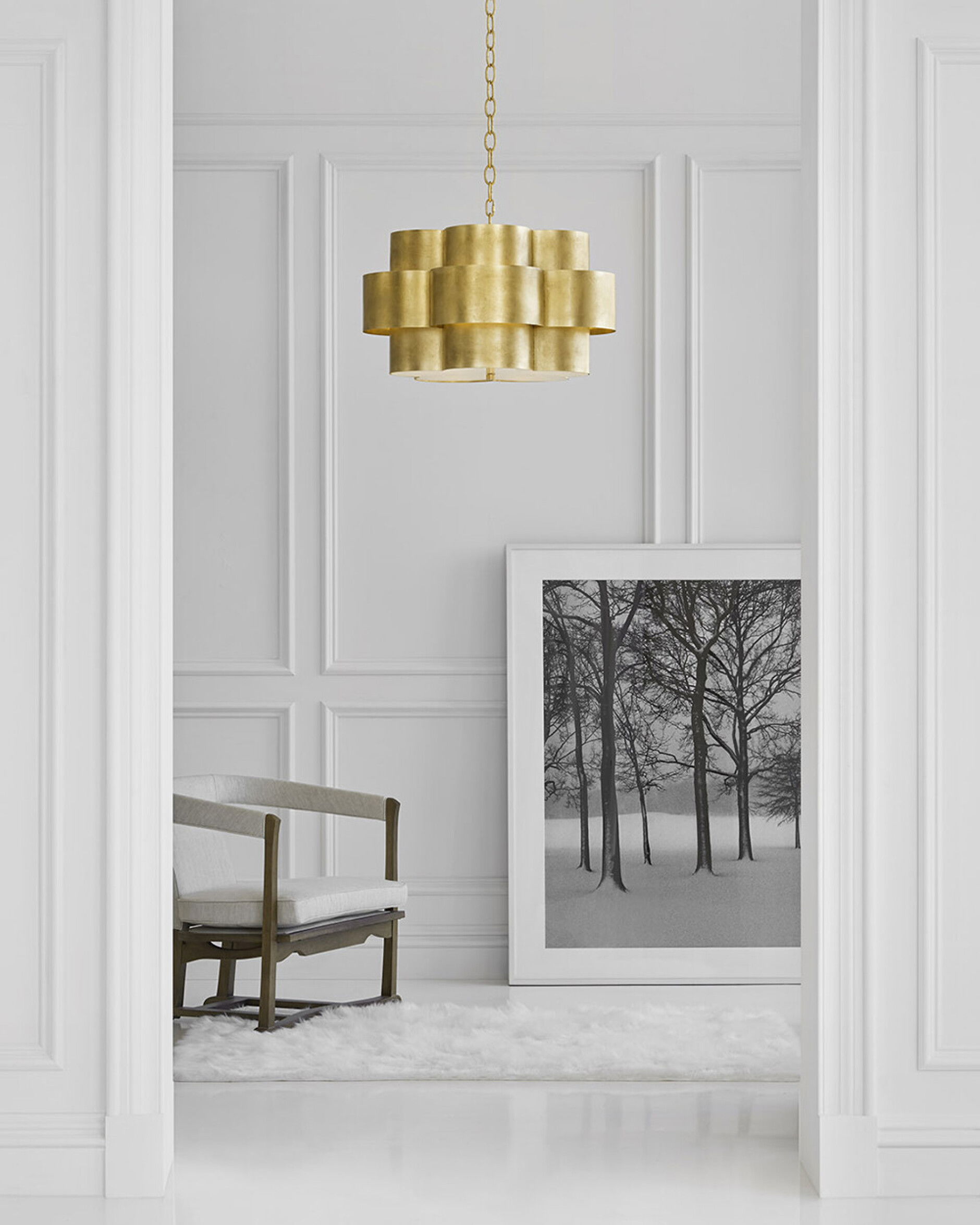 Arabelle taklampa guld