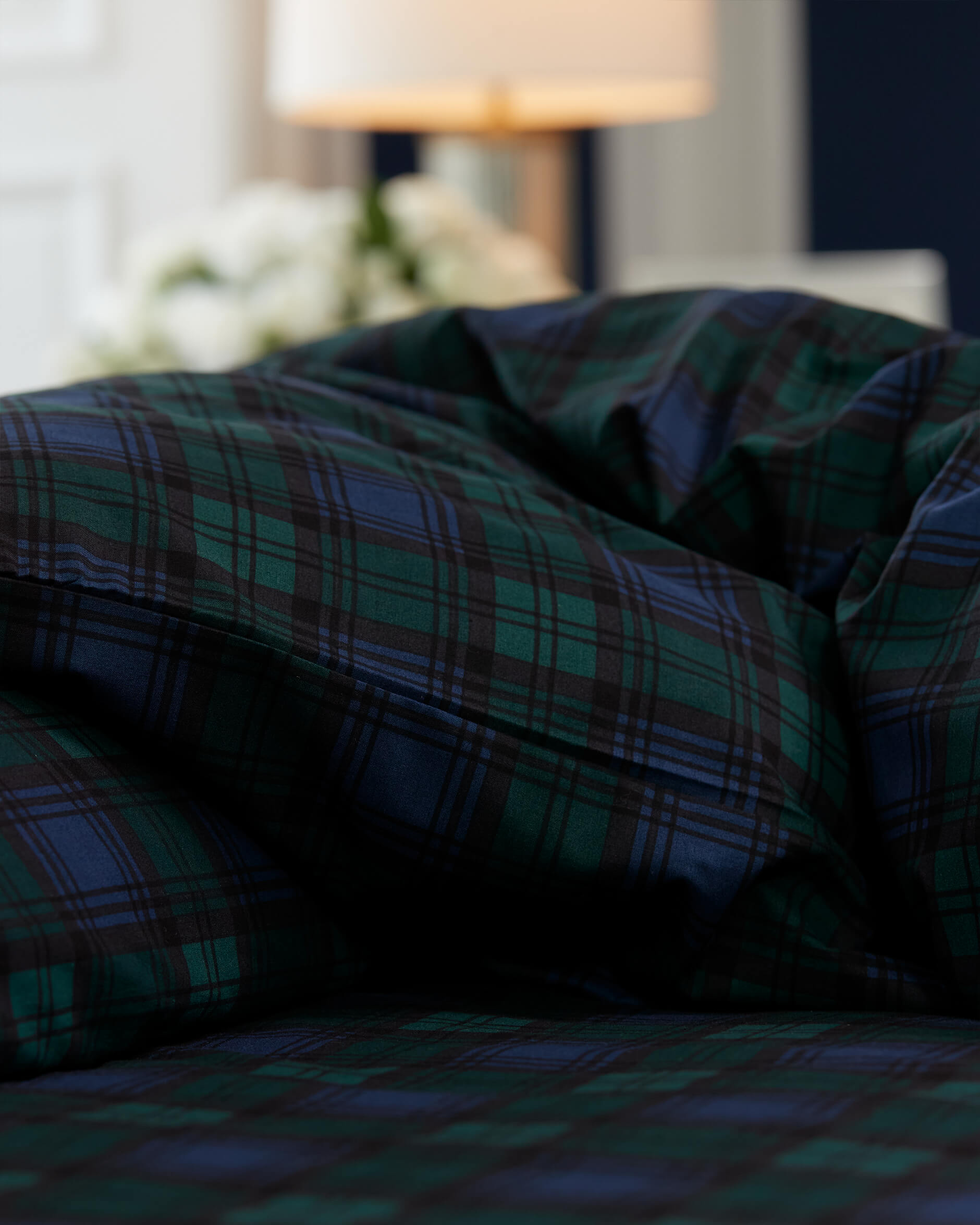 Gstaad påslakanset rutig