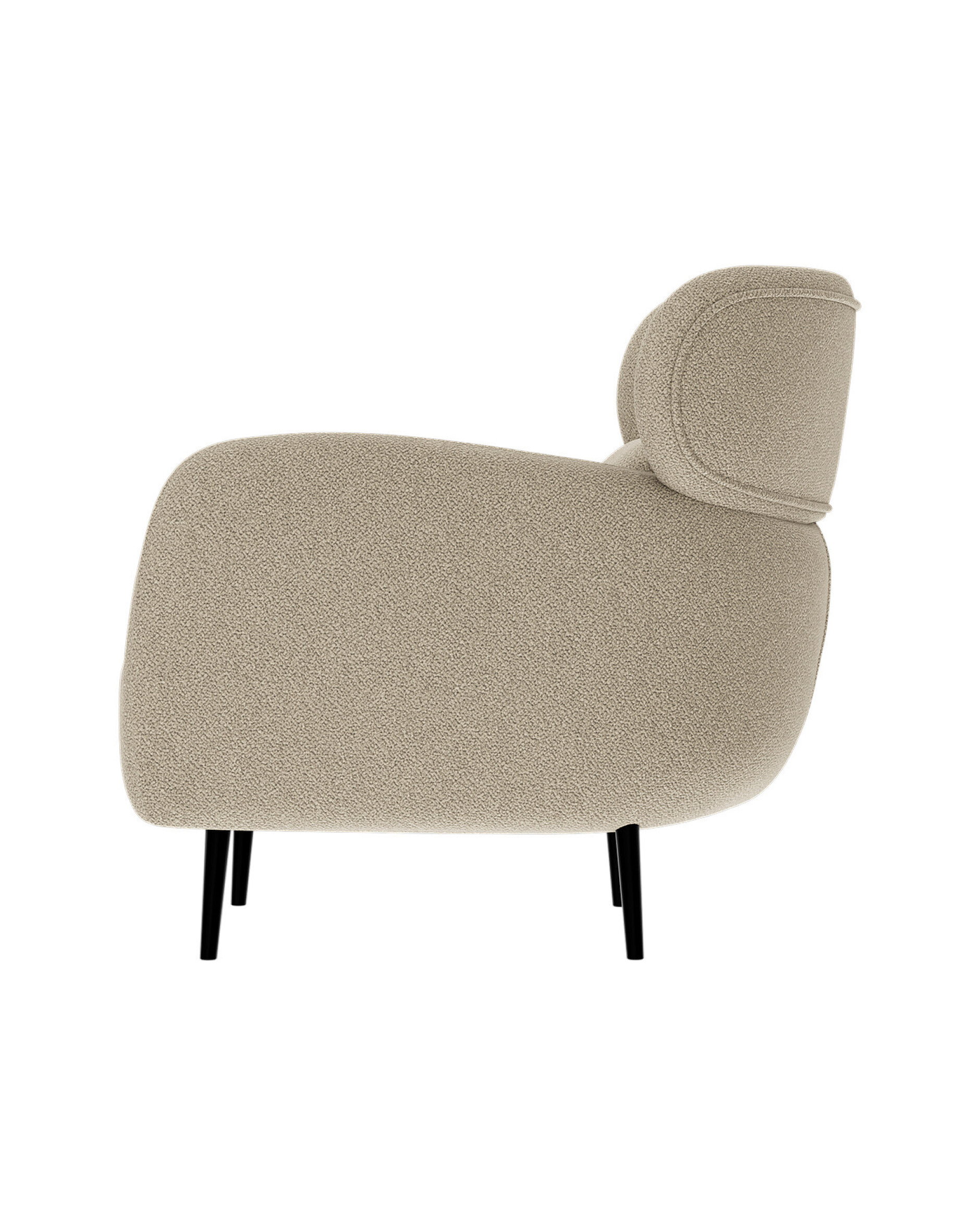Bonn stoflænestol rhyme beige