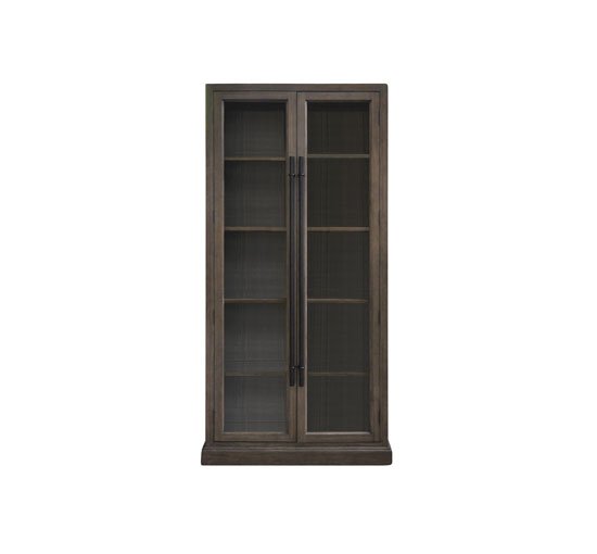 Carbon - Narbonne Glass Cabinet Dark Brown