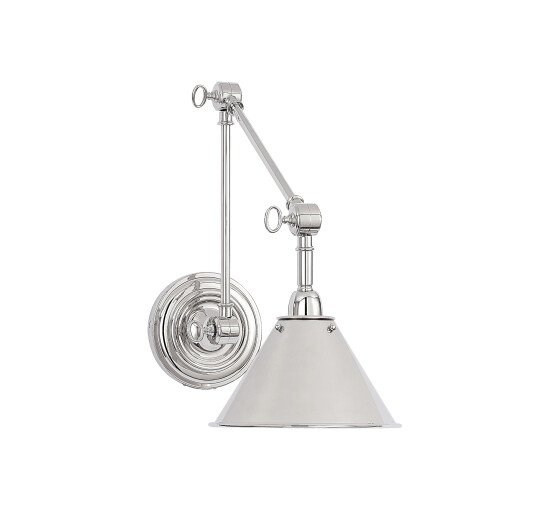 Polished Nickel - Anette Library Light Polished Nickel