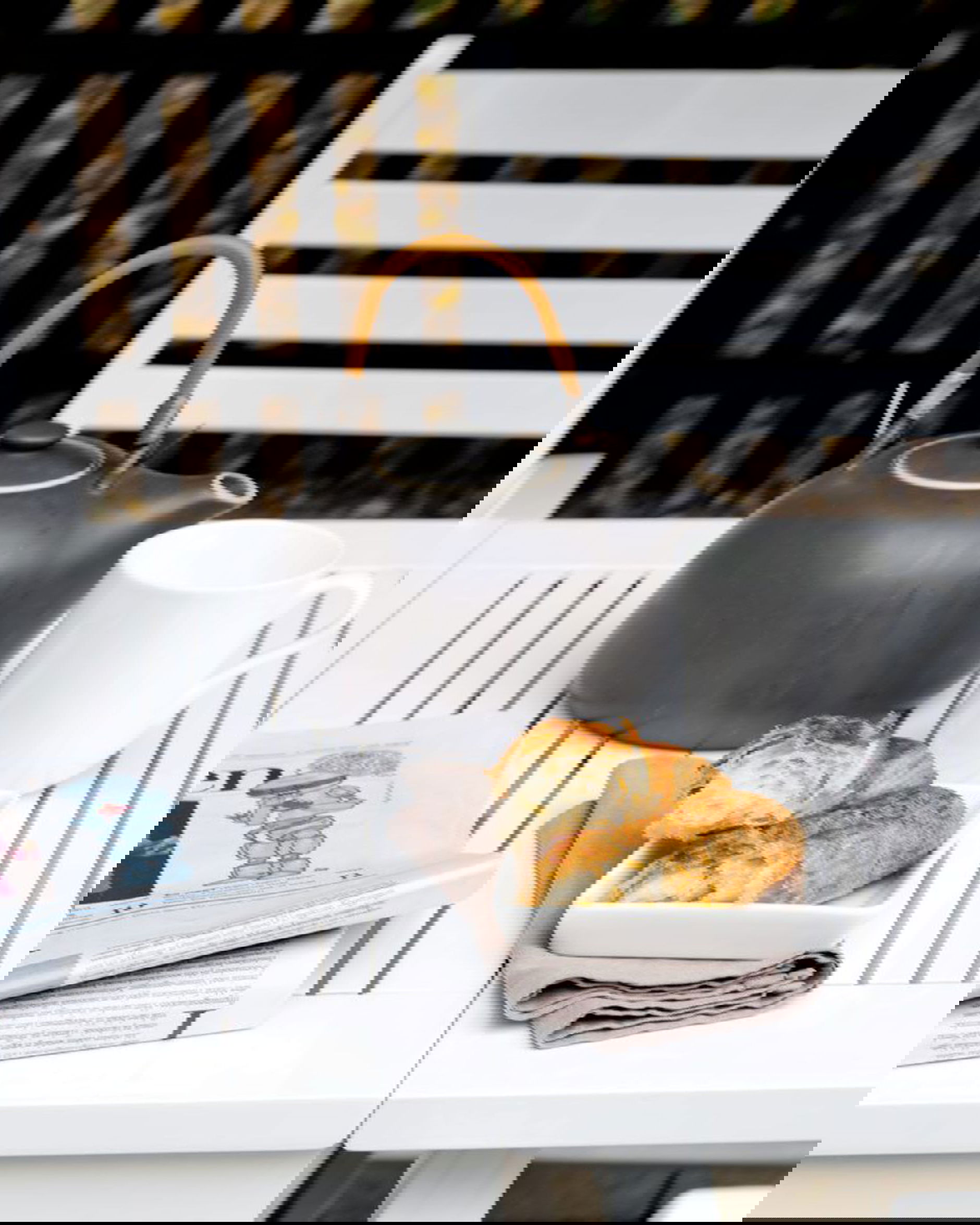 Butterfly klaffbord vit