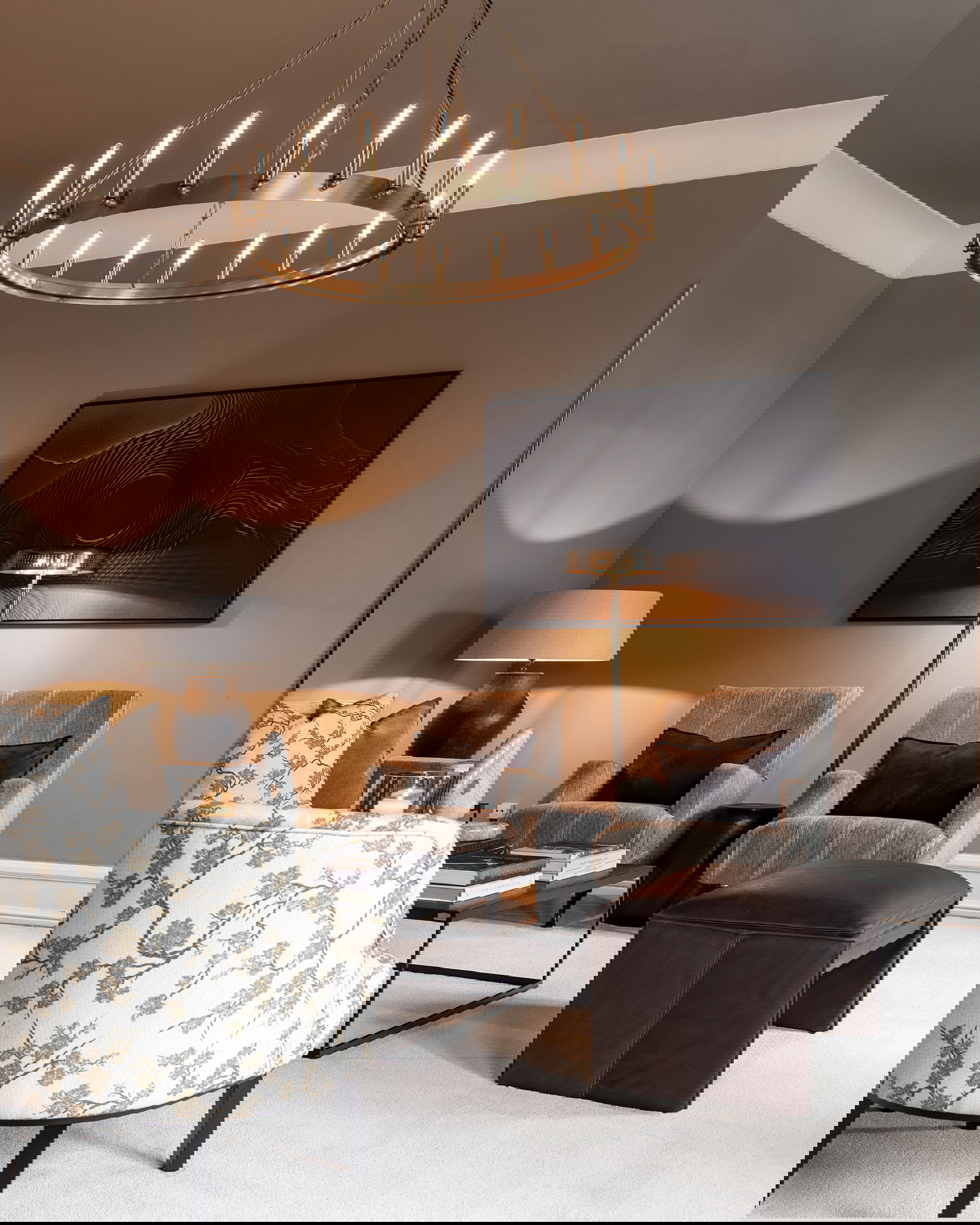 Harlem Ottoman Leather Espresso