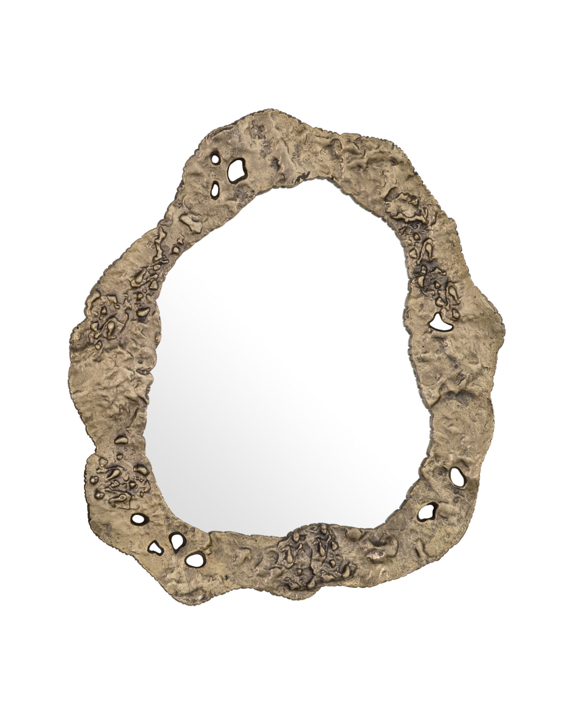 Foggia Mirror Vintage Brass Set of 2