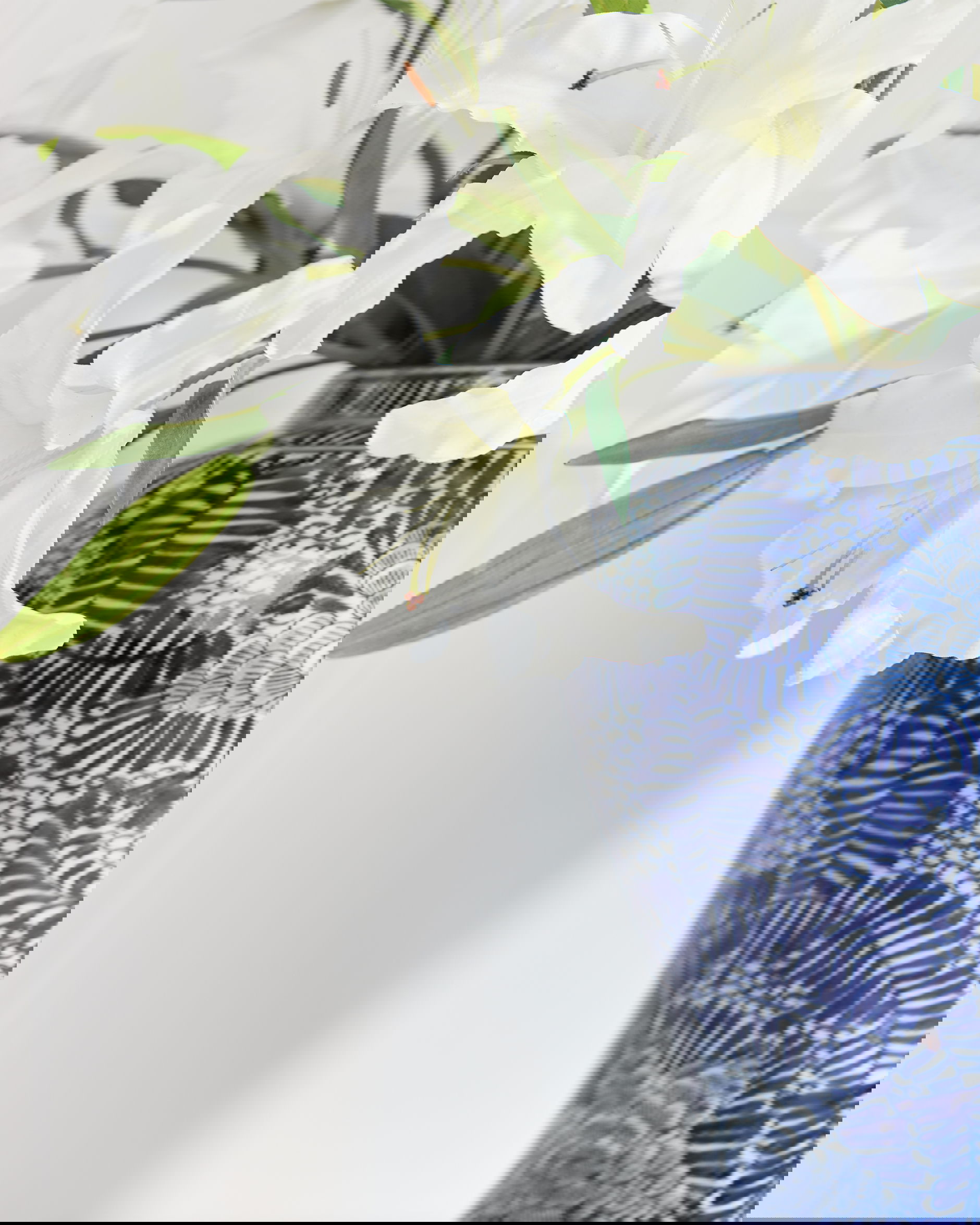 Lilja snittblomma vit