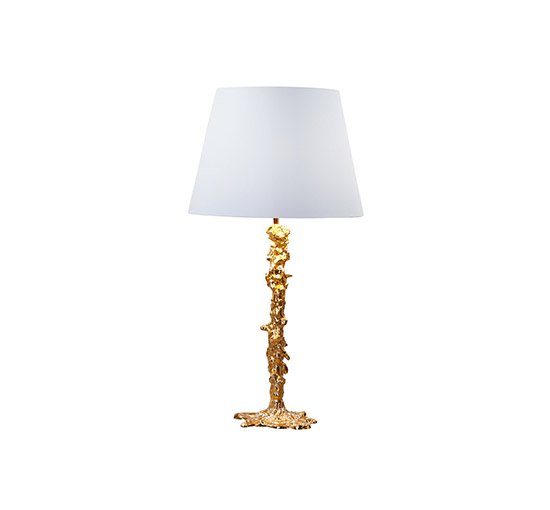 Drip lamp base gold