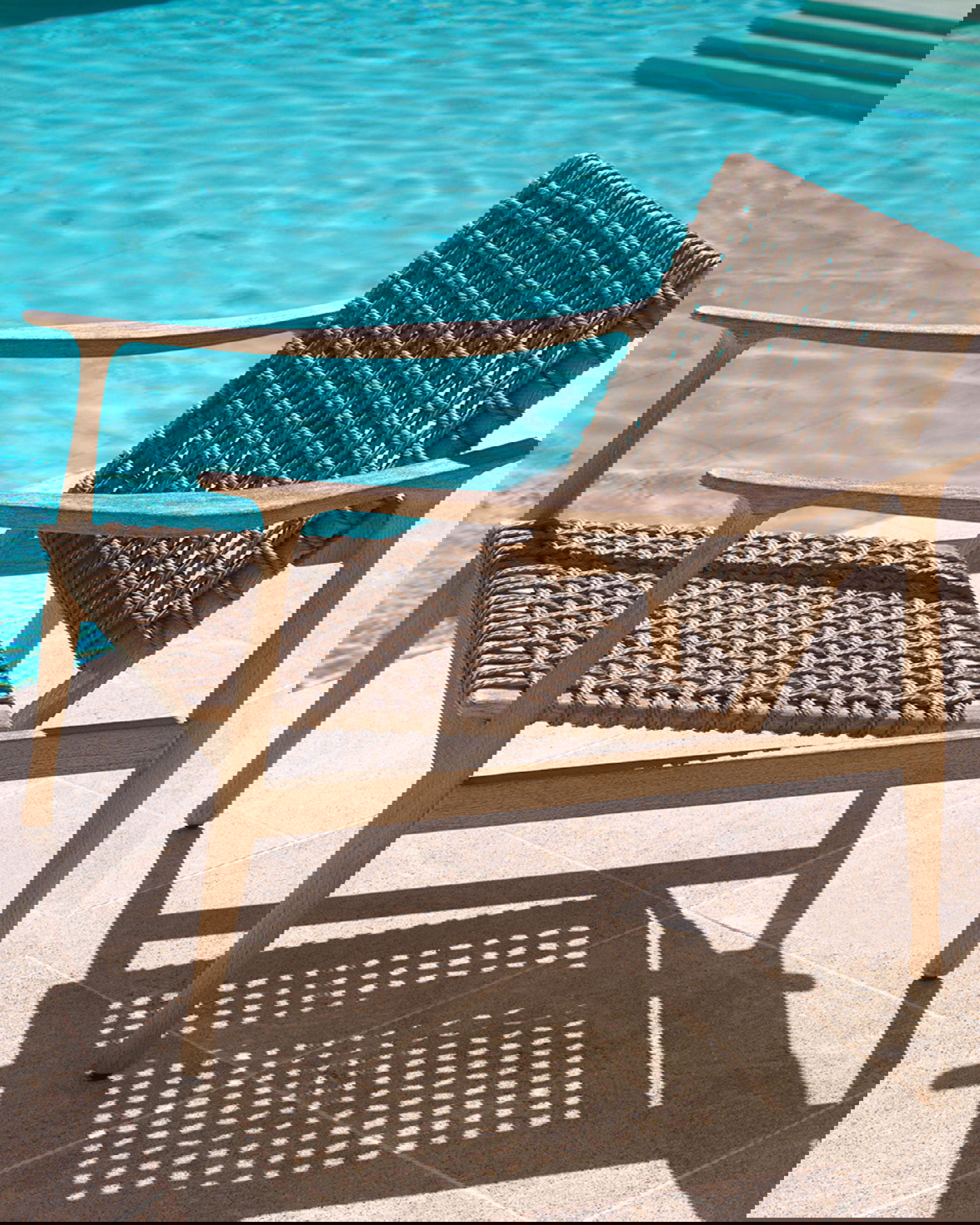 Manzo Sessel greige rope