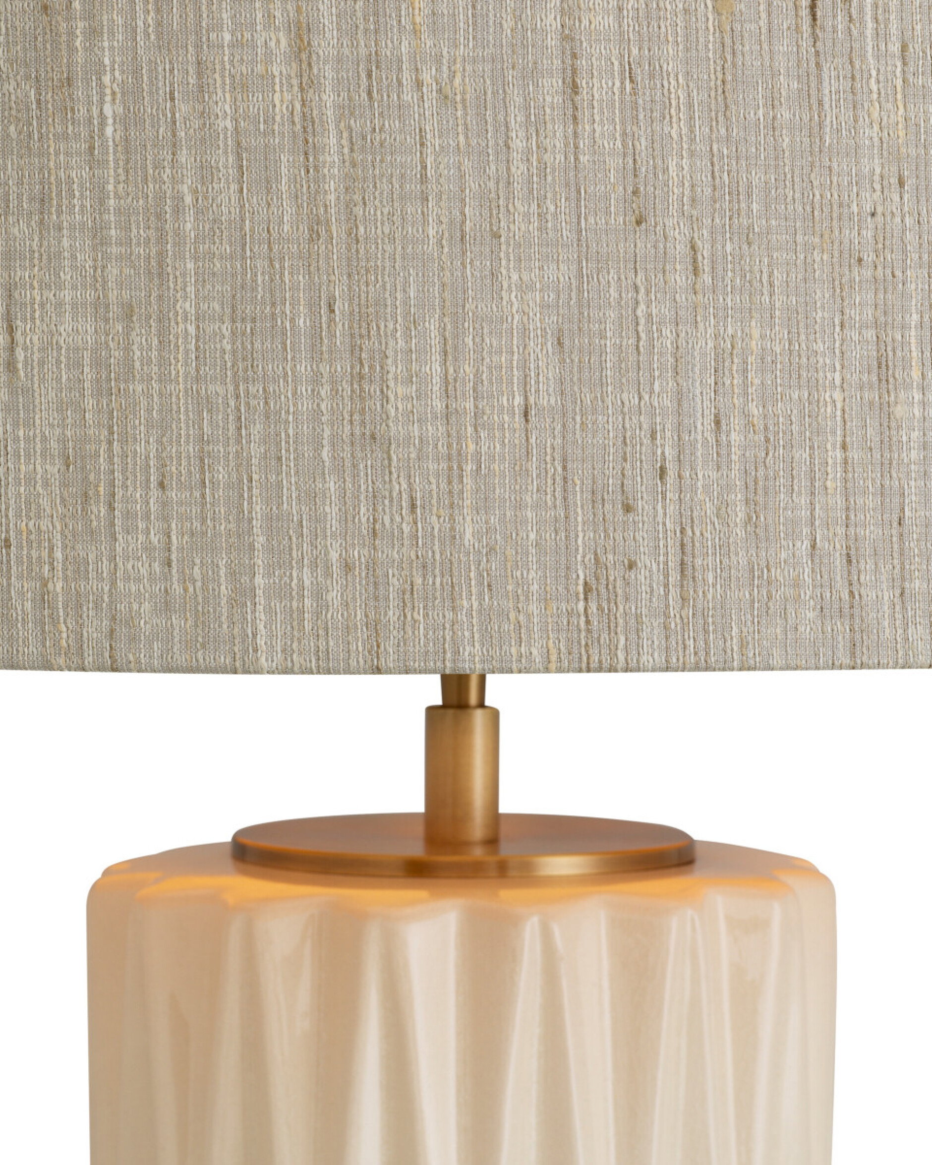 Amarello bordlampe creme keramik