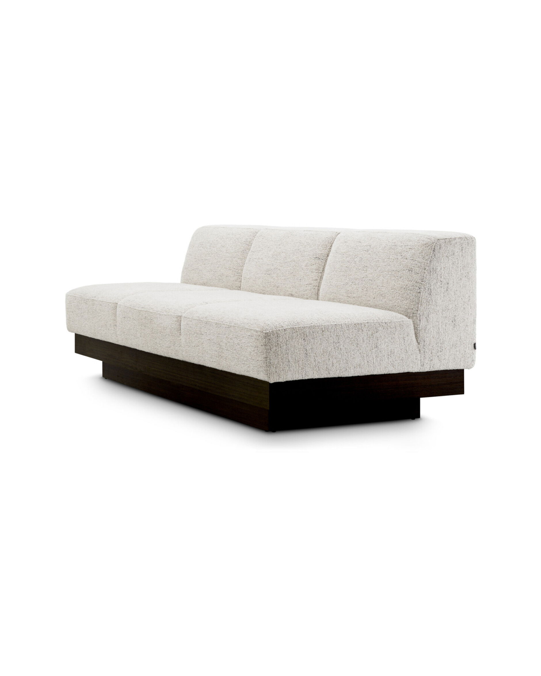 Bastion Sofa Seashell Off-White/Charcoal Veneer