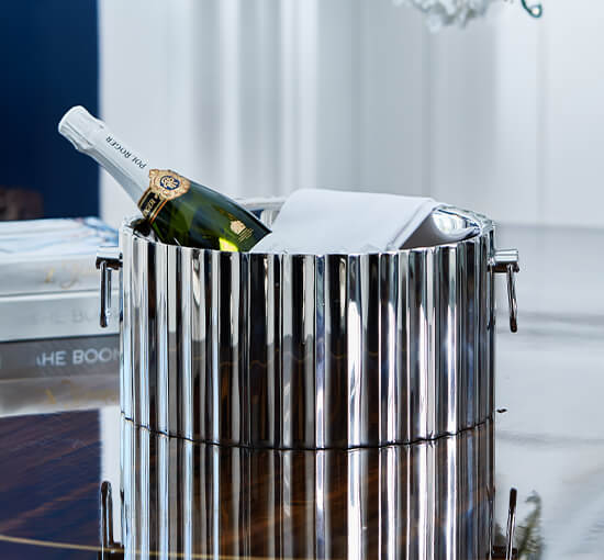 null - Crillon champagnerkühler silber S