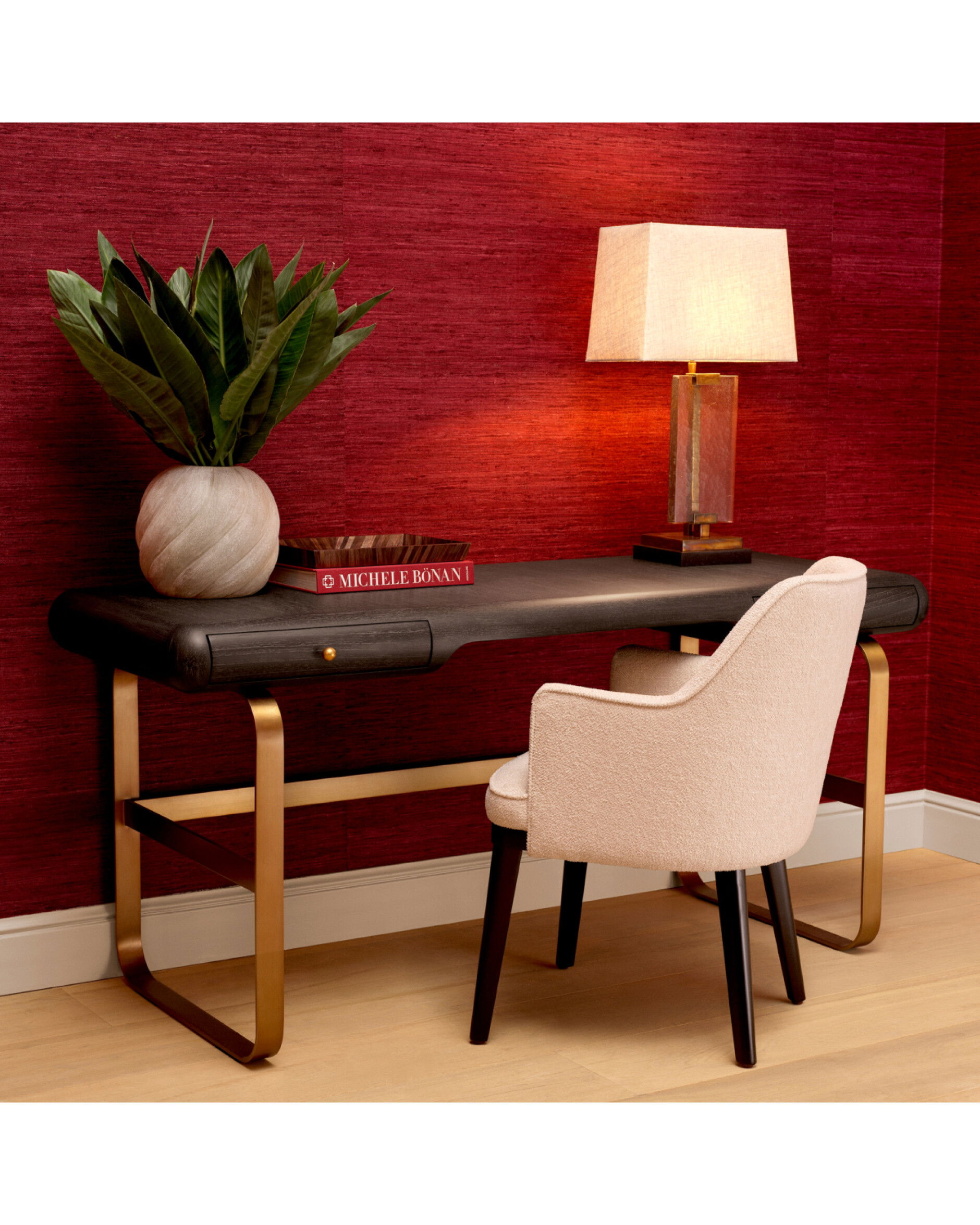 Nathaniel skrivbord charcoal grey