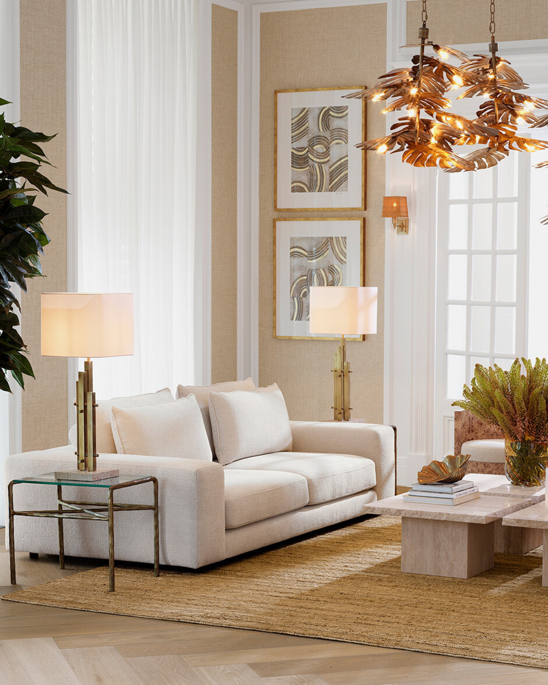 Lounge club soffa nuoro beige