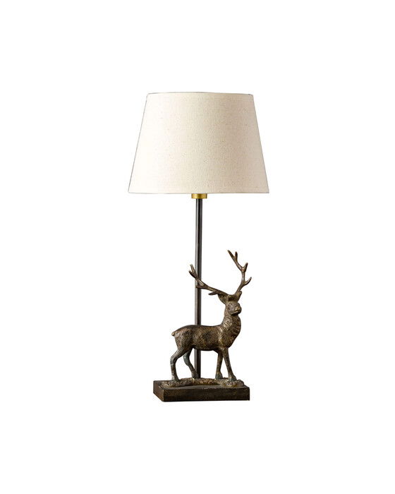 Ren bordslampa brun