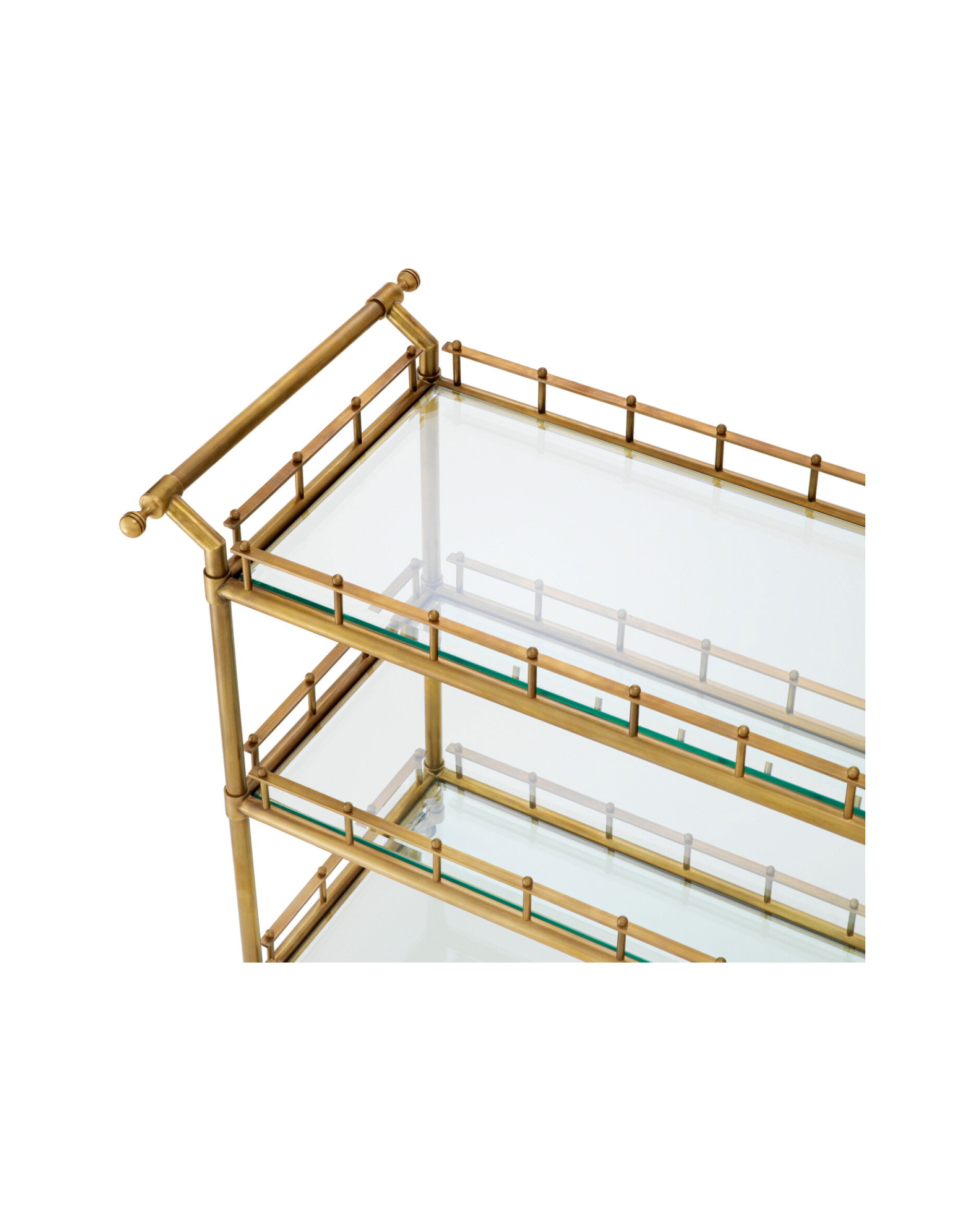 Scarlett drinkvagn vintage mässing L