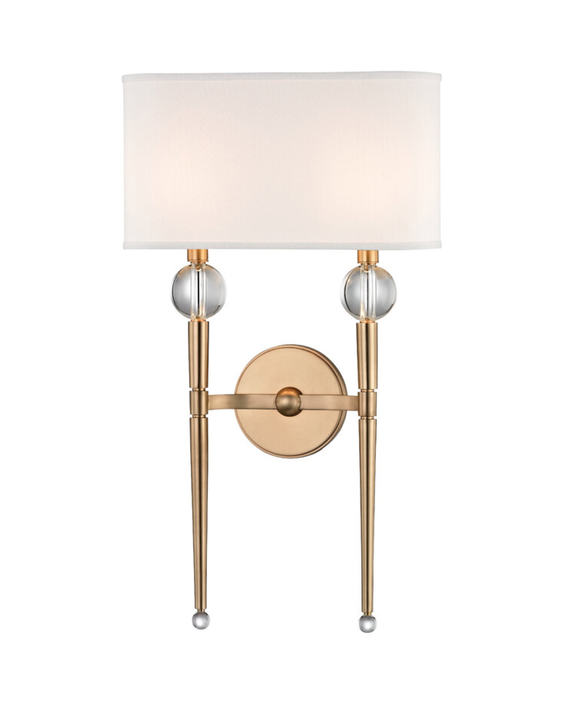 Rockland vegglampe antikk messing