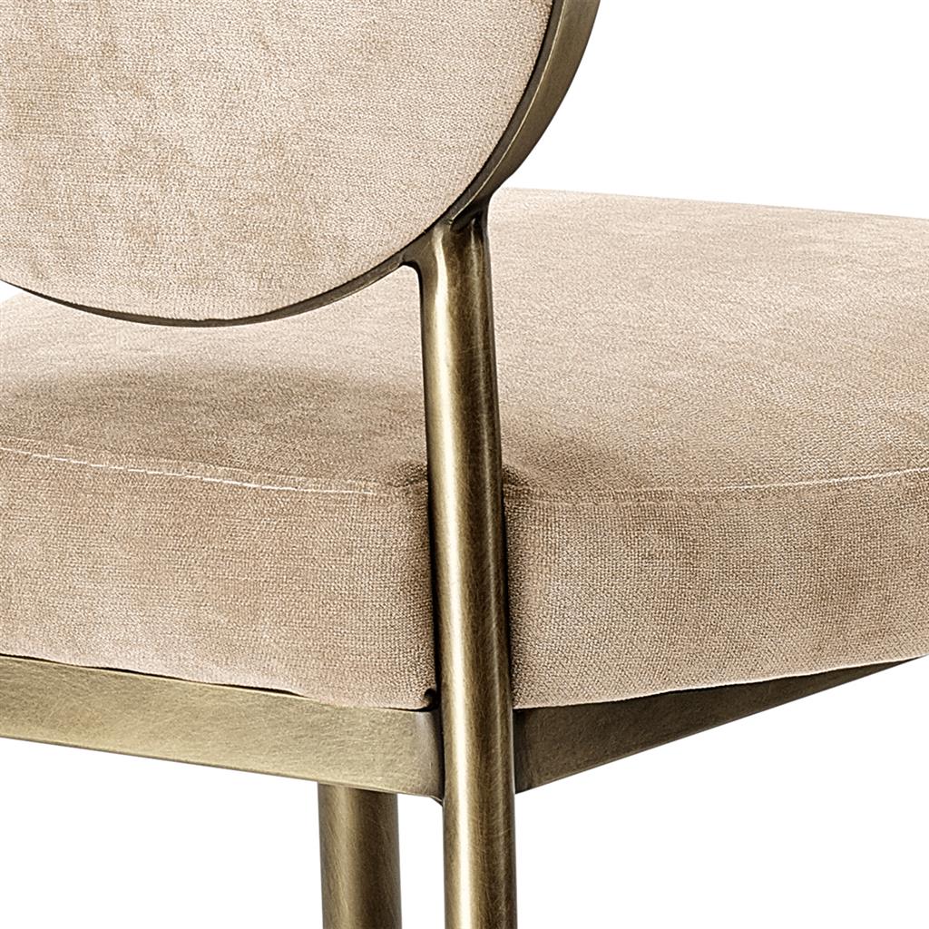 Matstol Scribe greige velvet