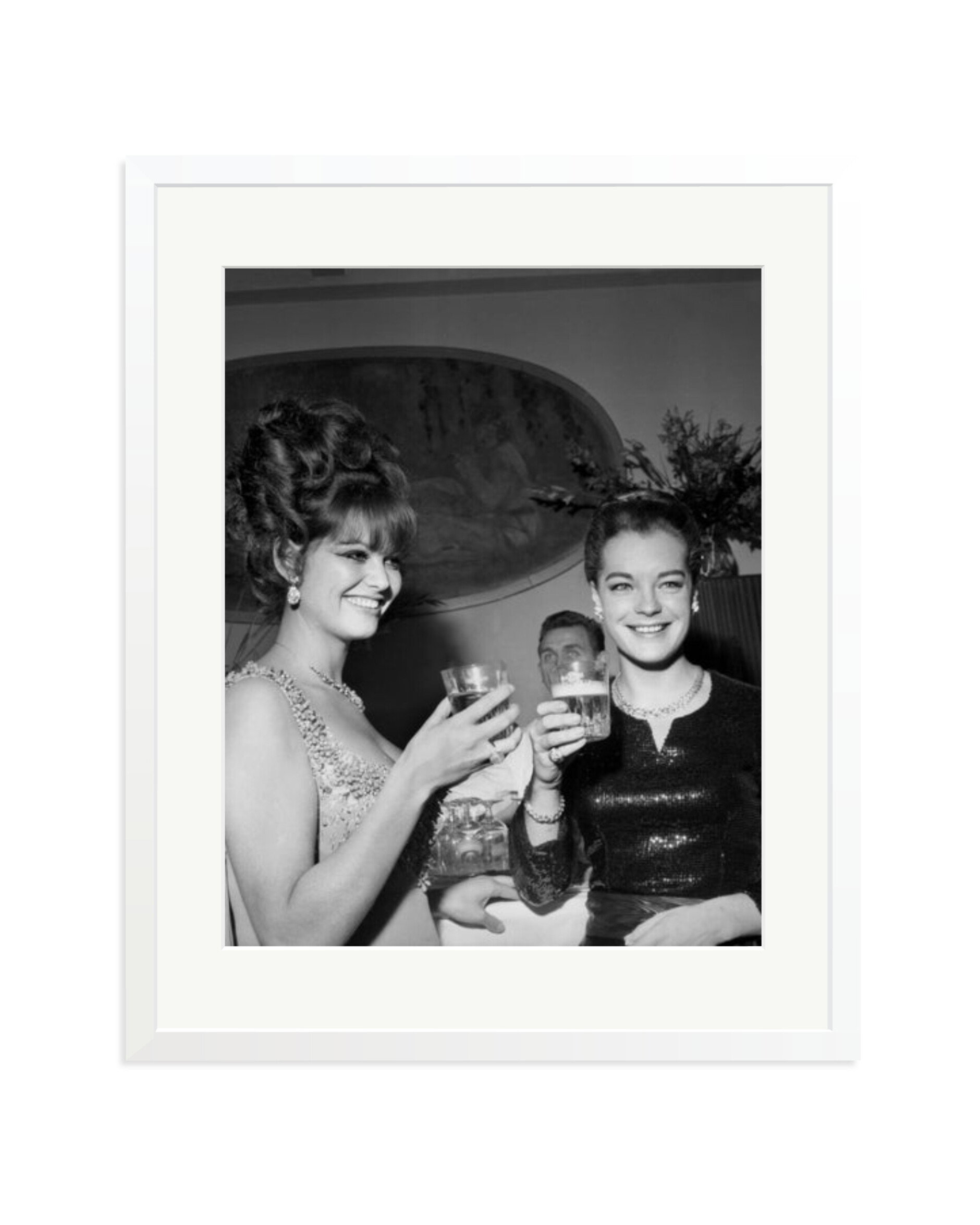 Claudia Cardinale and Romy Schneider White / XL