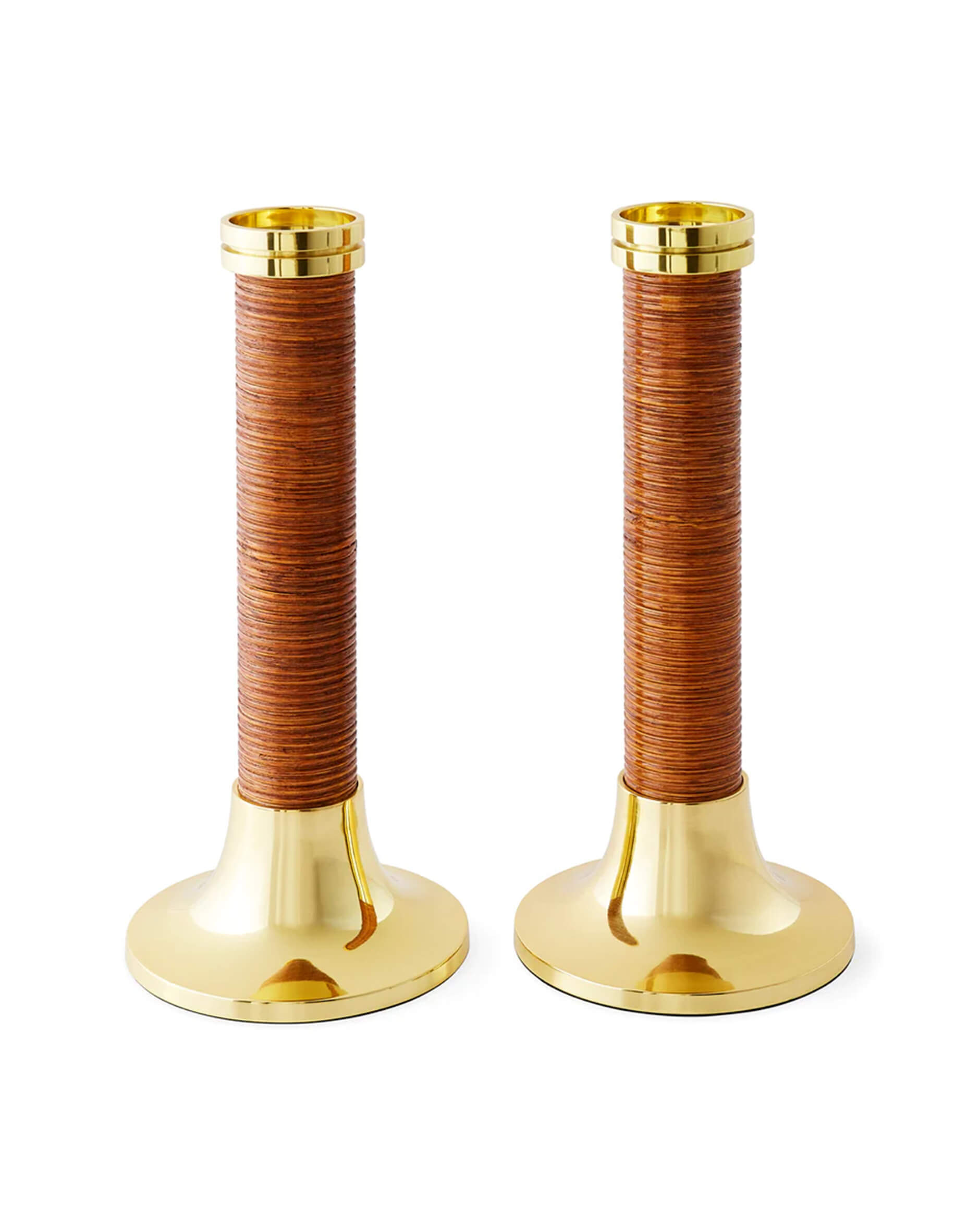 Riviera ljusstakar mässing 2-pack