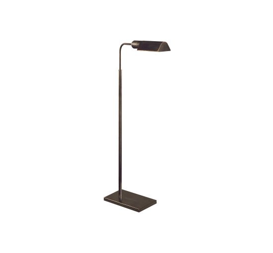 Bronze - Studio Adjustable Light Floor Lamp Polished Nickel