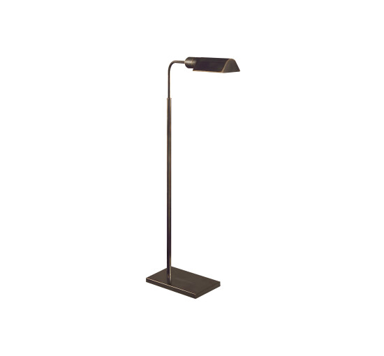 null - Studio Adjustable Light Floor Lamp Polished Nickel