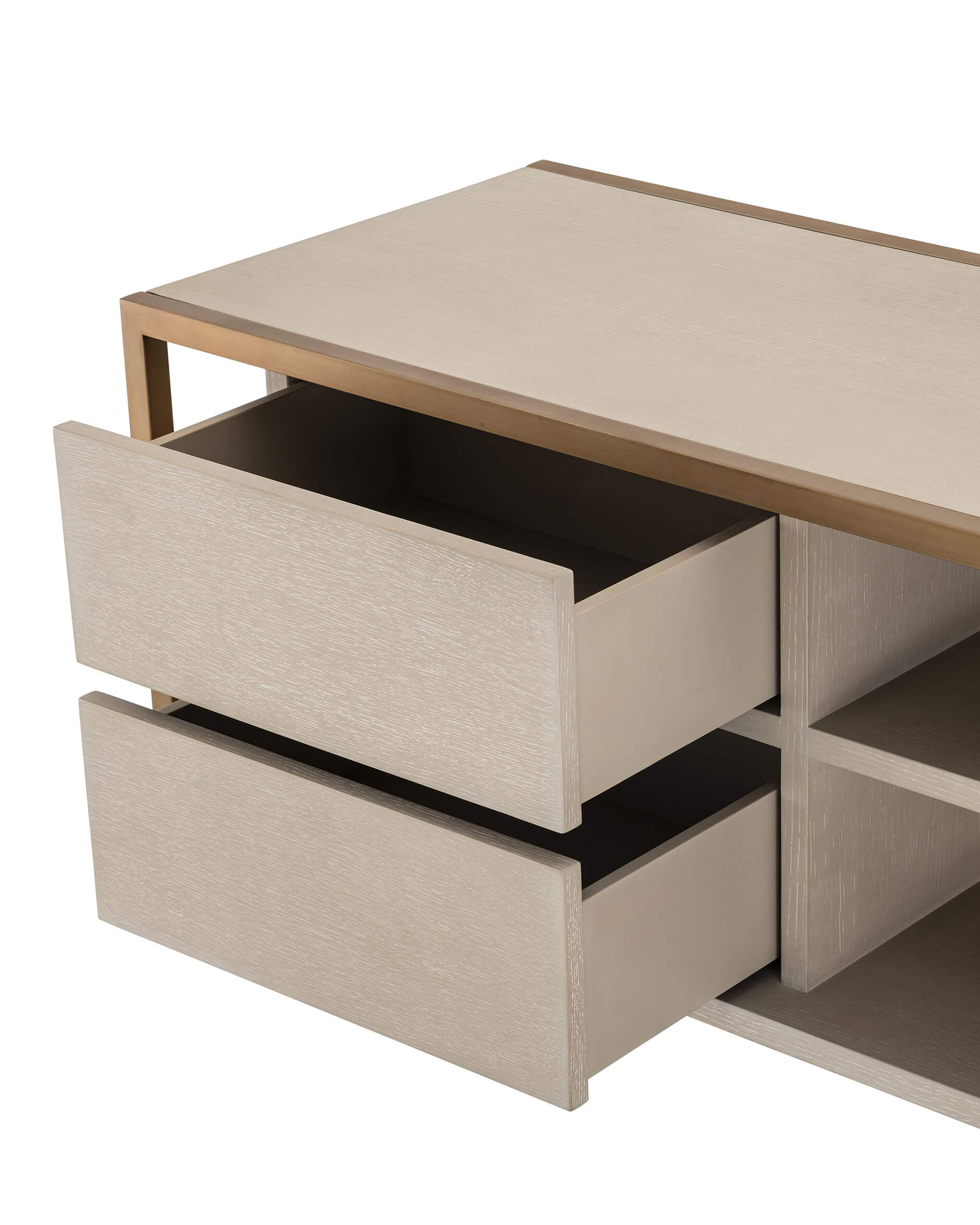 Wilmot mediabänk washed oak