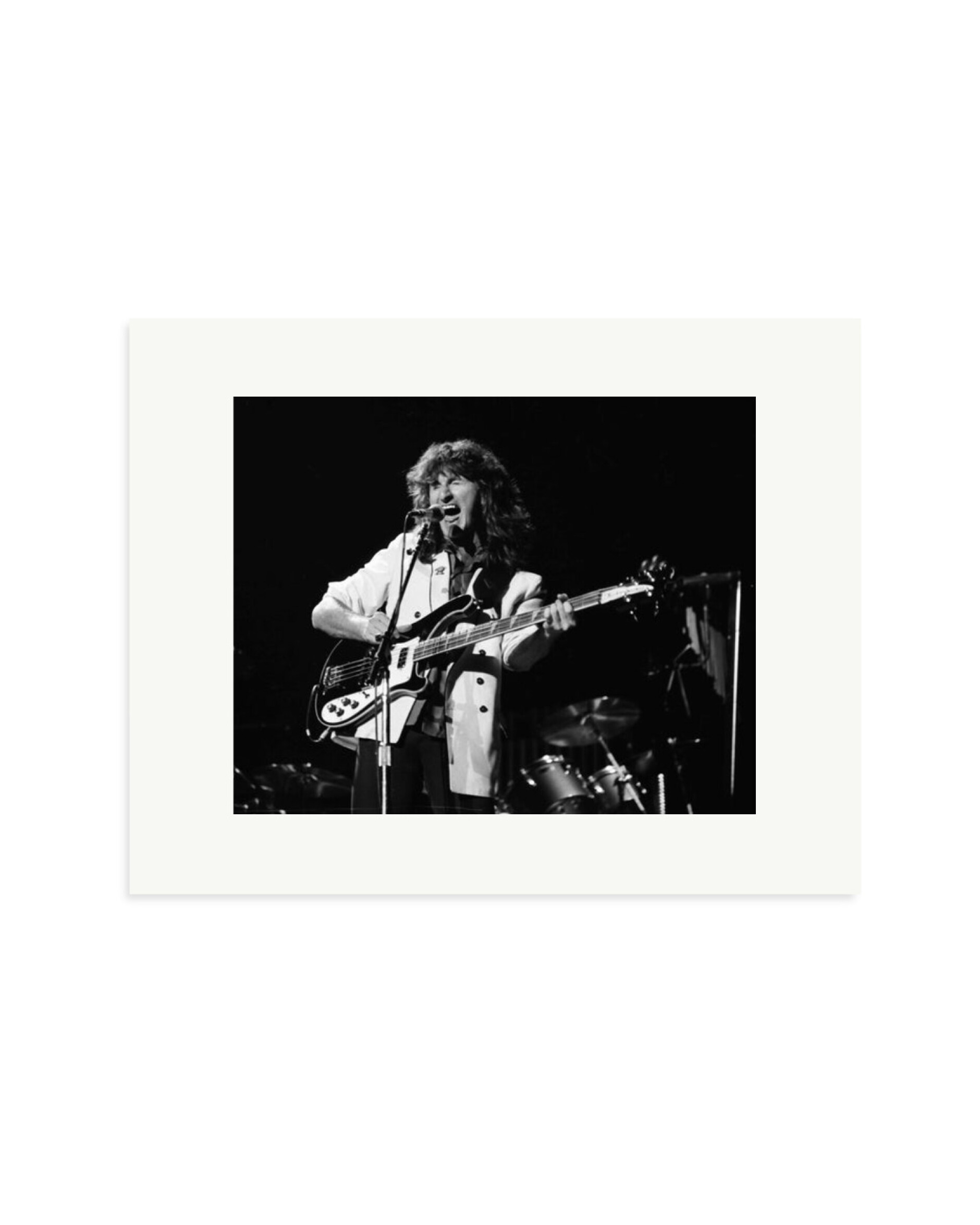 Geddy Lee of Rush 1982 Print Only / Small