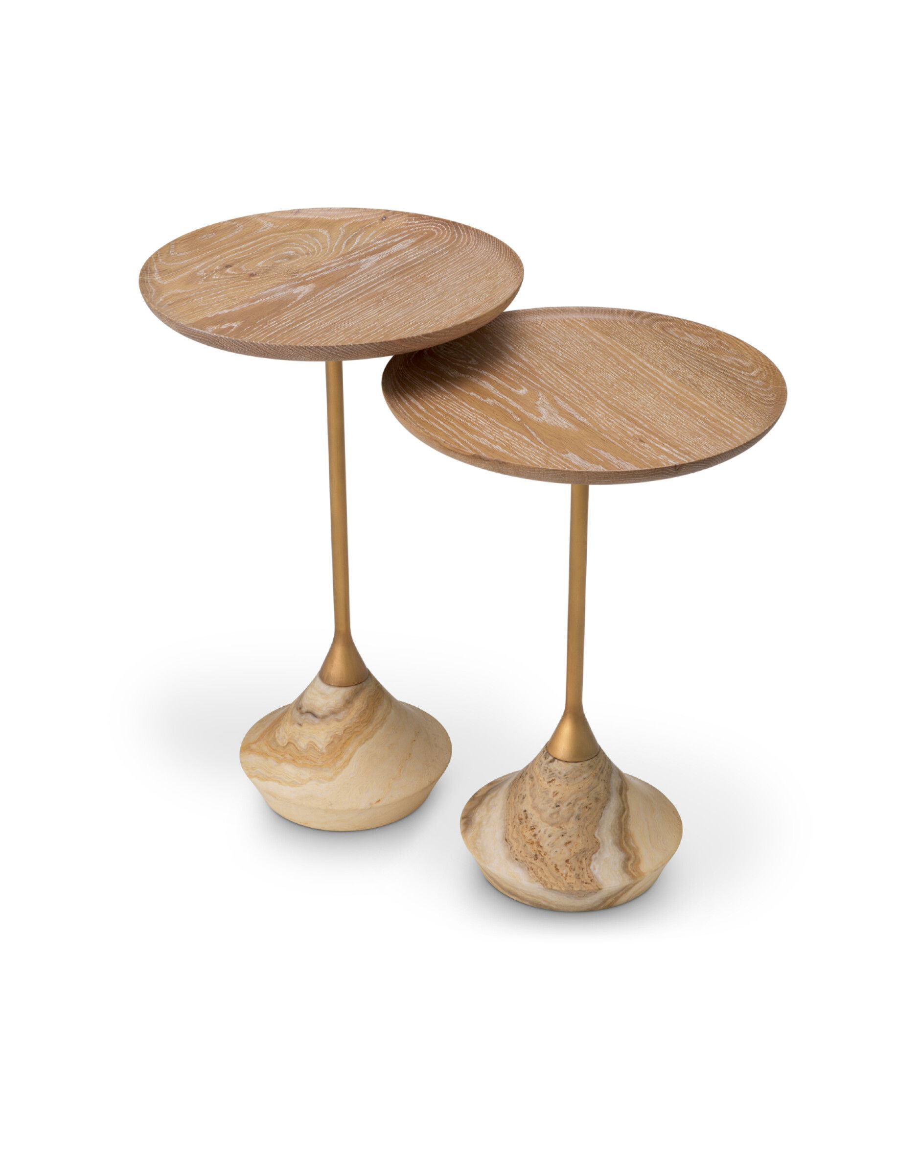 Puglia sidobord beige 2-set