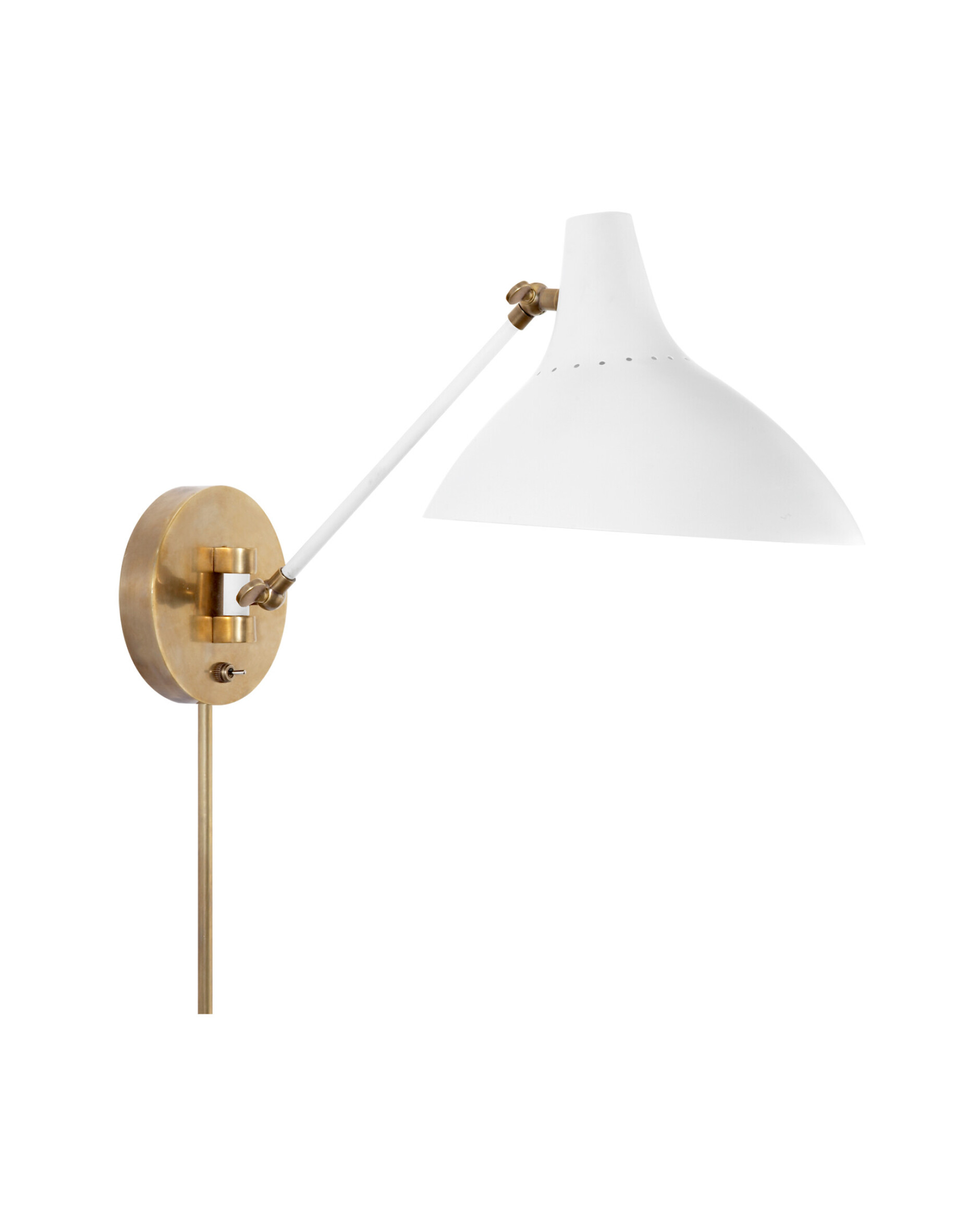 Charlton vägglampa vit