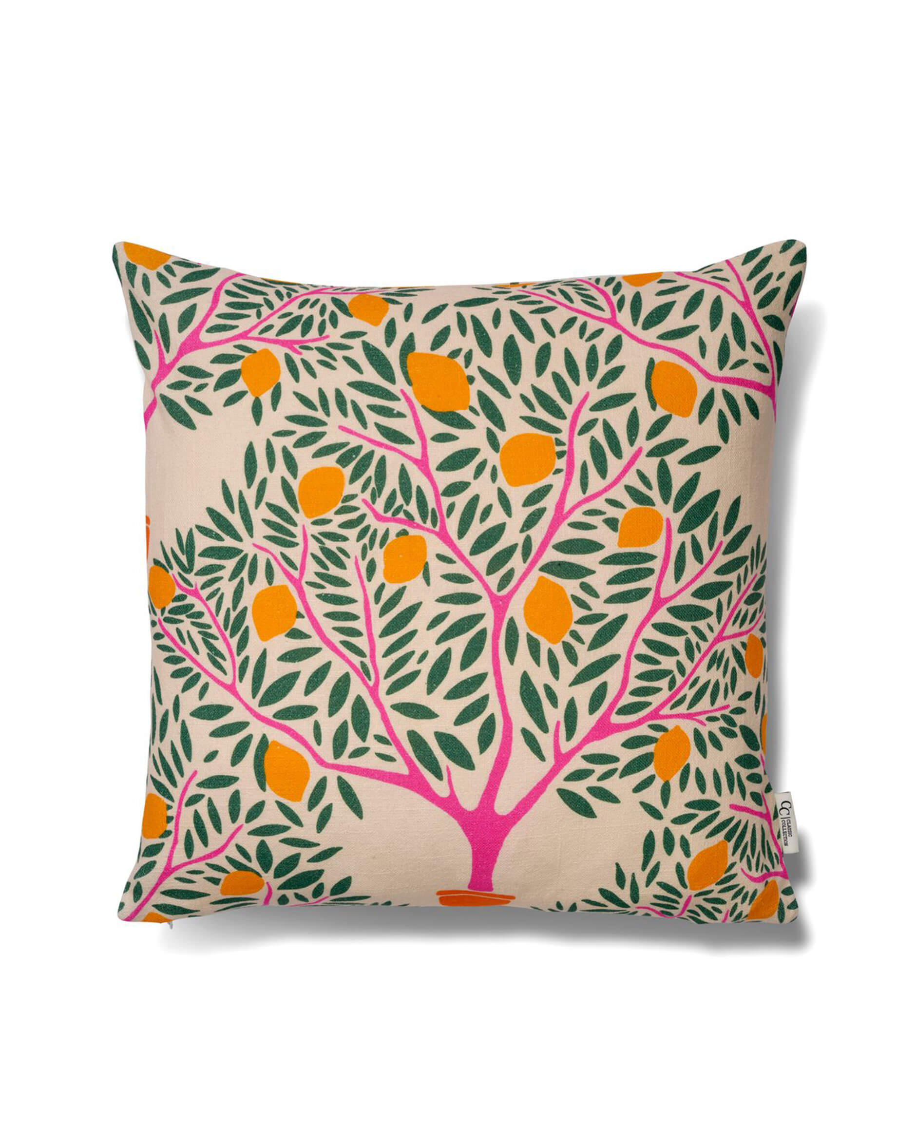 Lemon Garden kuddfodral grön